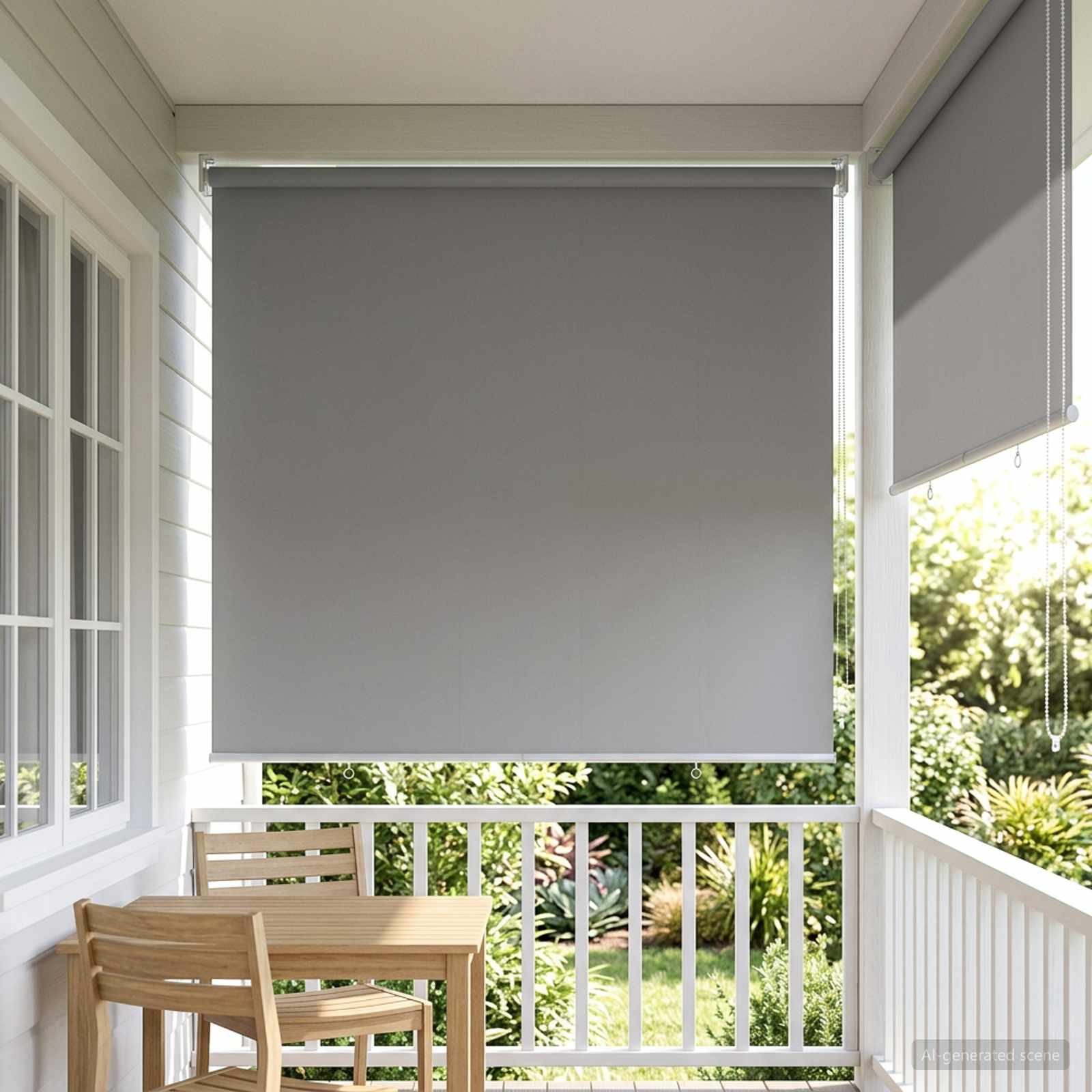 Buitenrolgordijn UV-bescherming Lichtgrijs 145 x 140 cm (B x H) is nu te koop bij PeponiXL, paradijselijk wonen!