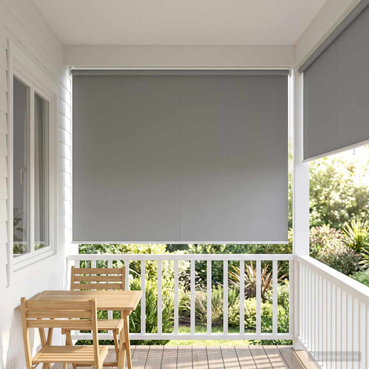 Buitenrolgordijn UV-bescherming Lichtgrijs 165 x 140 cm (B x H) is nu te koop bij PeponiXL, paradijselijk wonen!