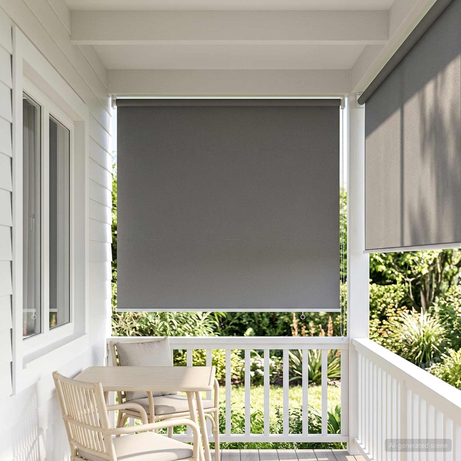 Buitenrolgordijn UV-bescherming Lichtgrijs 65 x 230 cm (B x H) is nu te koop bij PeponiXL, paradijselijk wonen!