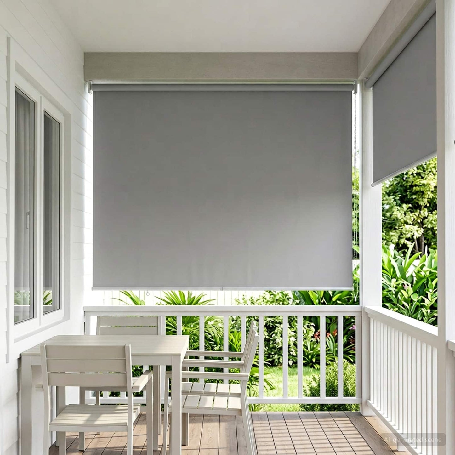 Buitenrolgordijn UV-bescherming Lichtgrijs 145 x 230 cm (B x H) is nu te koop bij PeponiXL, paradijselijk wonen!