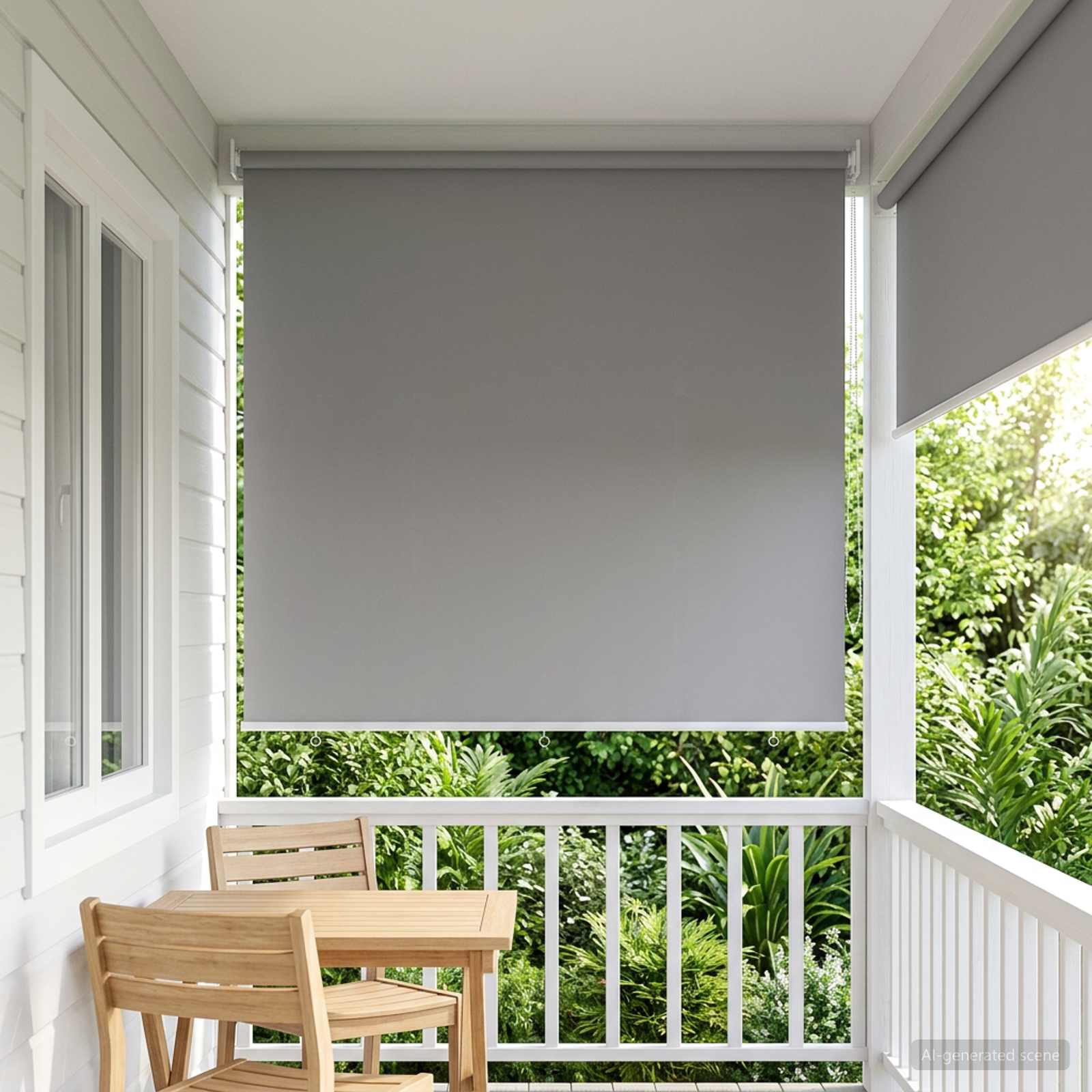 Buitenrolgordijn UV-bescherming Lichtgrijs 165 x 230 cm (B x H) is nu te koop bij PeponiXL, paradijselijk wonen!