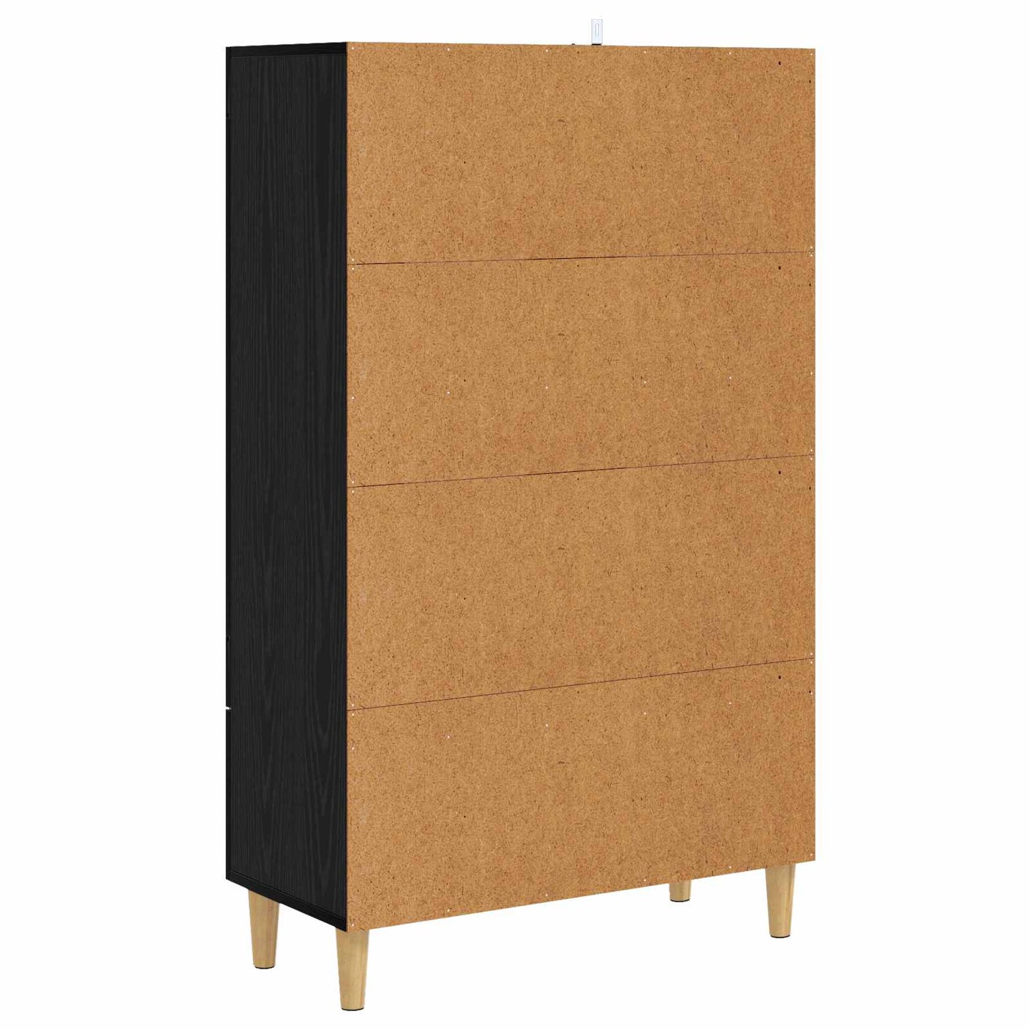 Hoge kast Zwart eiken 70 x 31 x 115 cm Bewerkt hout is nu te koop bij PeponiXL, paradijselijk wonen!