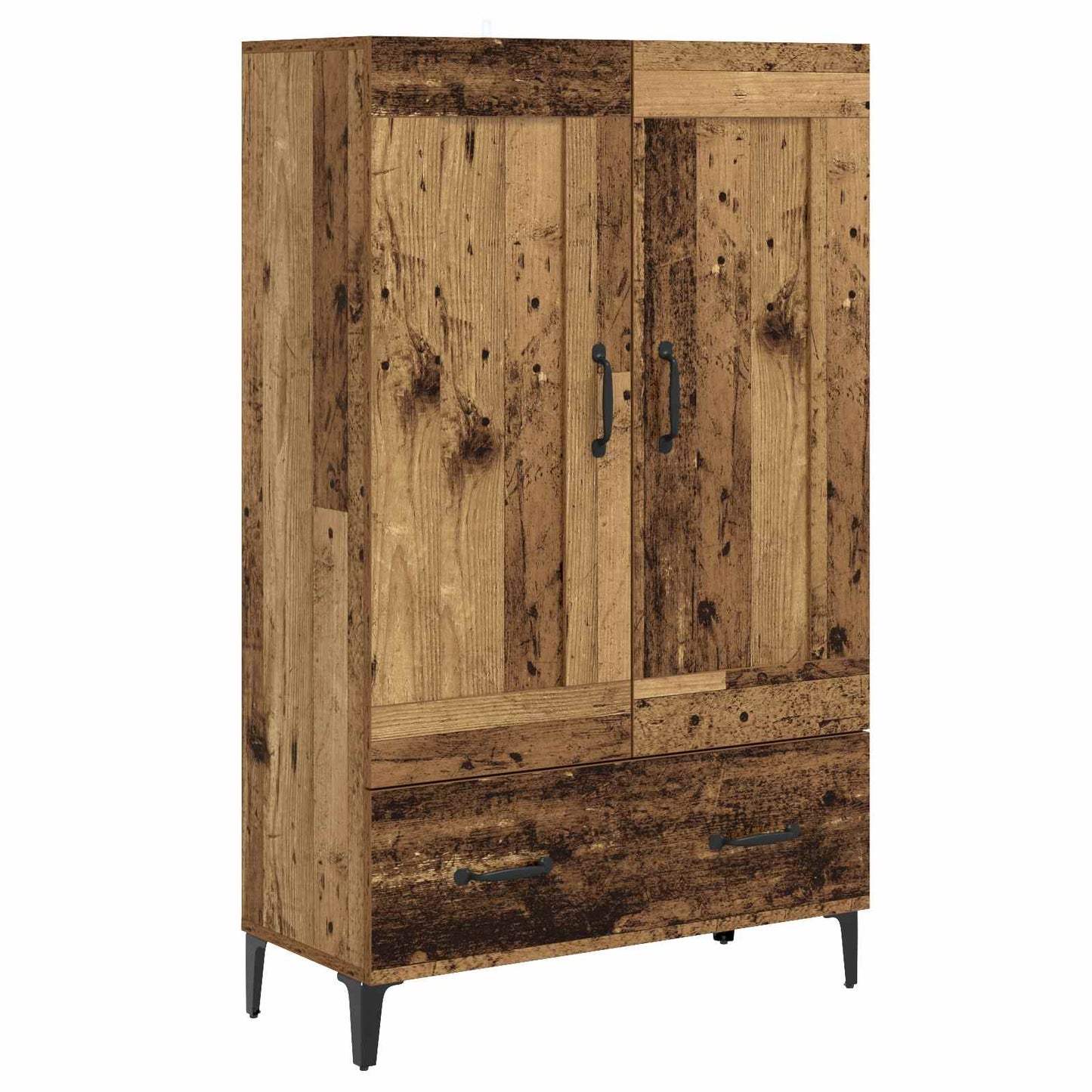 Hoge kast Oud hout 70 x 31 x 115 cm Bewerkt hout is nu te koop bij PeponiXL, paradijselijk wonen!
