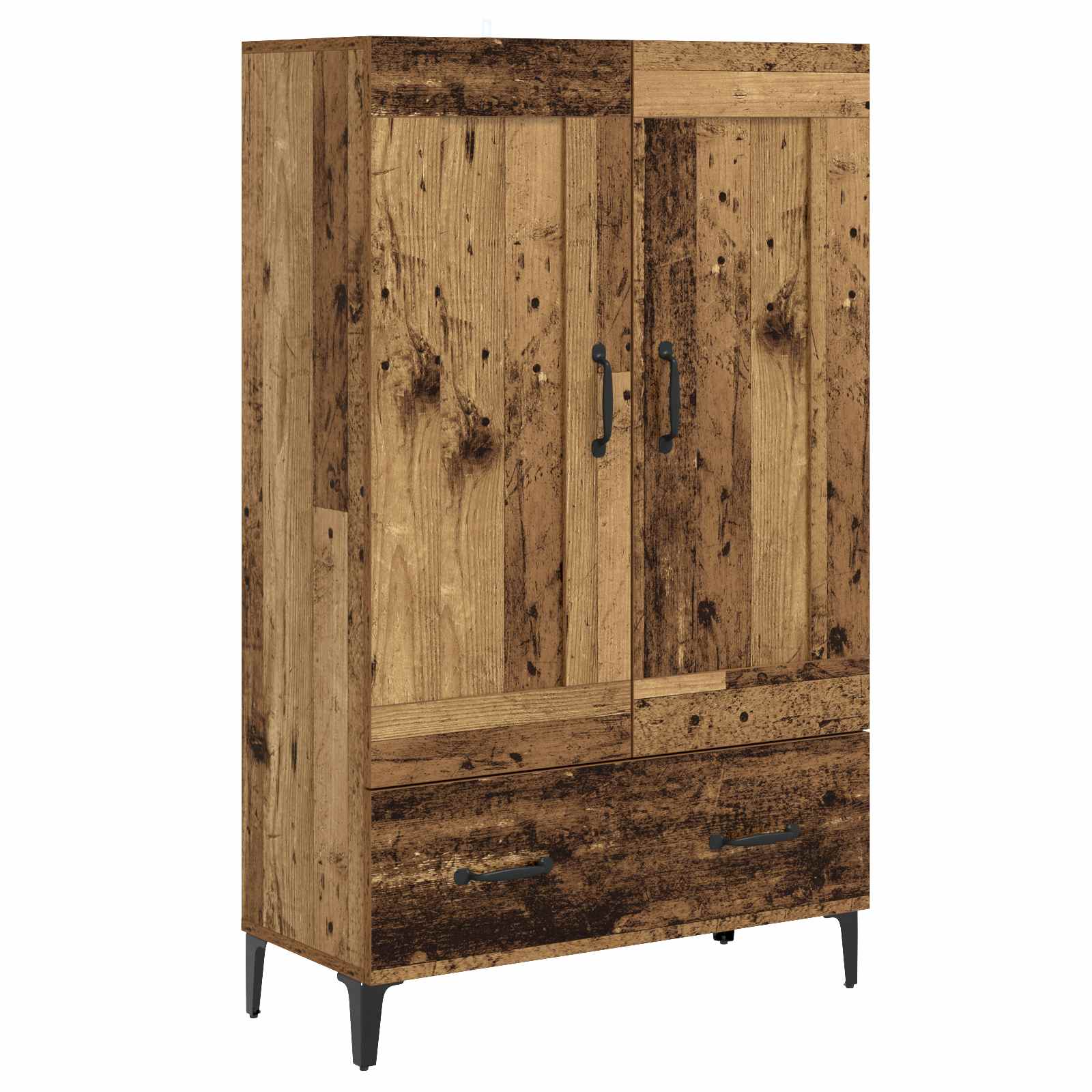 Hoge kast Oud hout 70 x 31 x 115 cm Bewerkt hout is nu te koop bij PeponiXL, paradijselijk wonen!