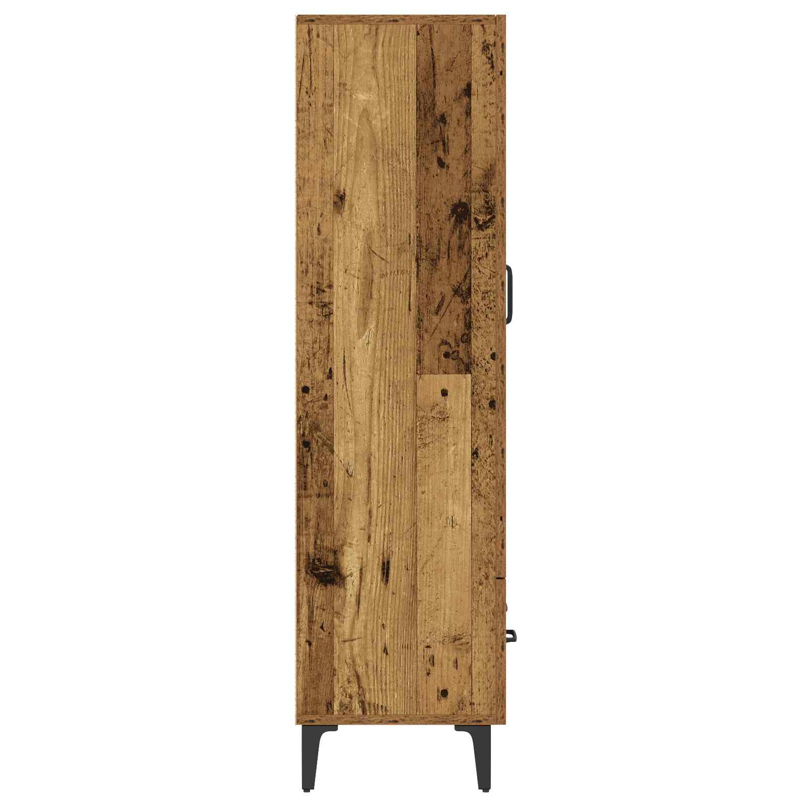Hoge kast Oud hout 70 x 31 x 115 cm Bewerkt hout is nu te koop bij PeponiXL, paradijselijk wonen!