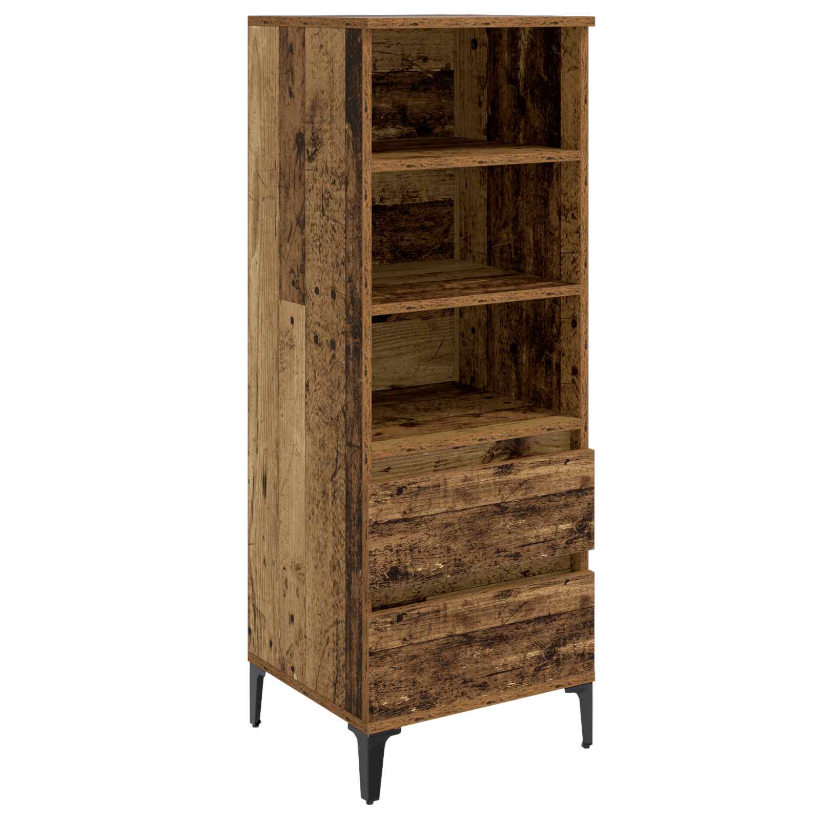 Hoge kast Oud hout 40 x 36 x 110 cm Bewerkt hout is nu te koop bij PeponiXL, paradijselijk wonen!