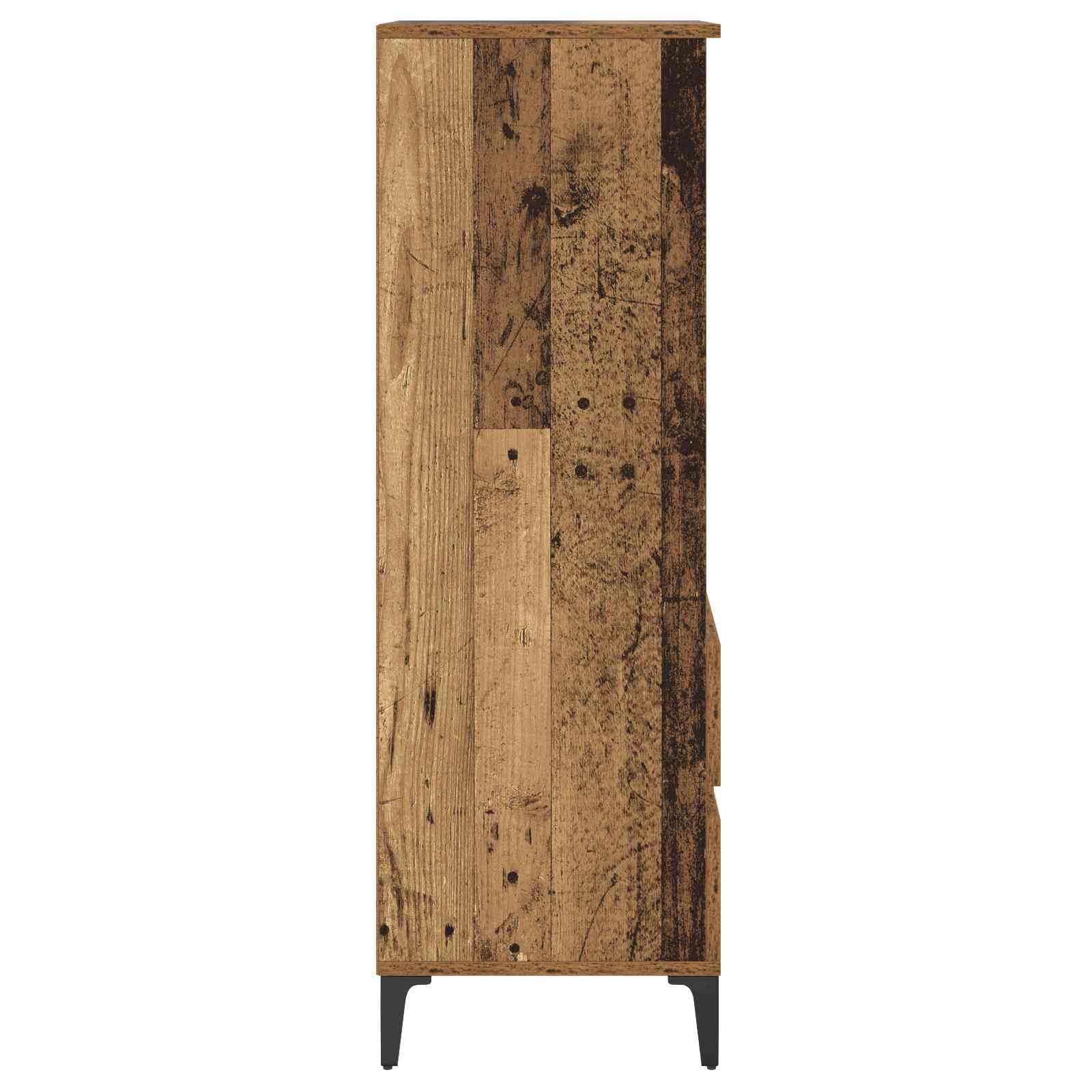 Hoge kast Oud hout 40 x 36 x 110 cm Bewerkt hout is nu te koop bij PeponiXL, paradijselijk wonen!