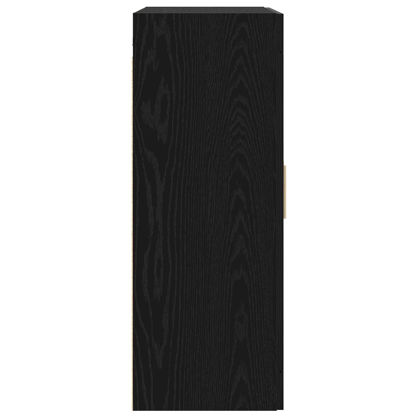 Wandkast Muurmontage Zwart eiken 69,5 x 34 x 90 cm Bewerkt hout