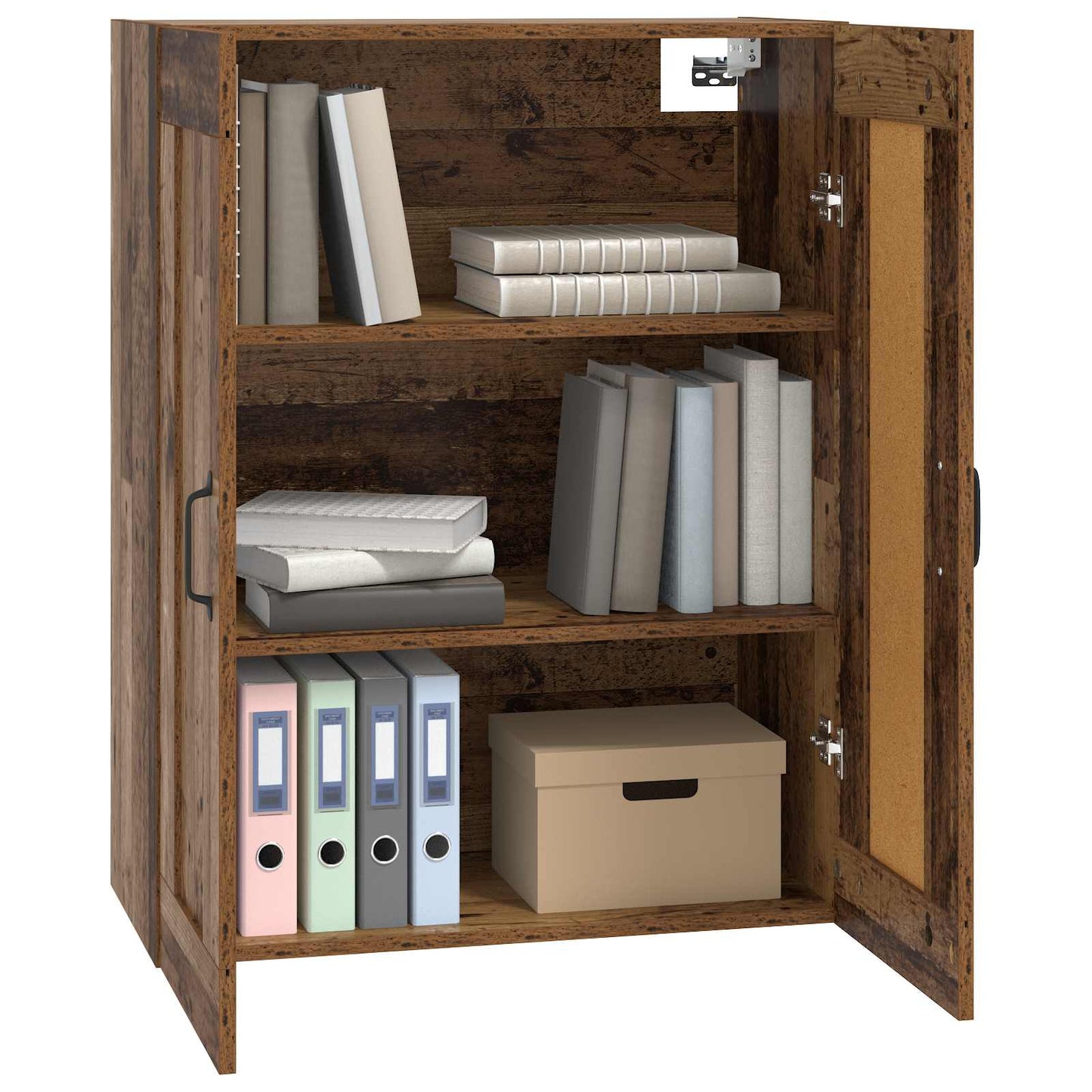Wandkast Oud hout 69,5 x 34 x 90 cm Bewerkt hout is nu te koop bij PeponiXL, paradijselijk wonen!