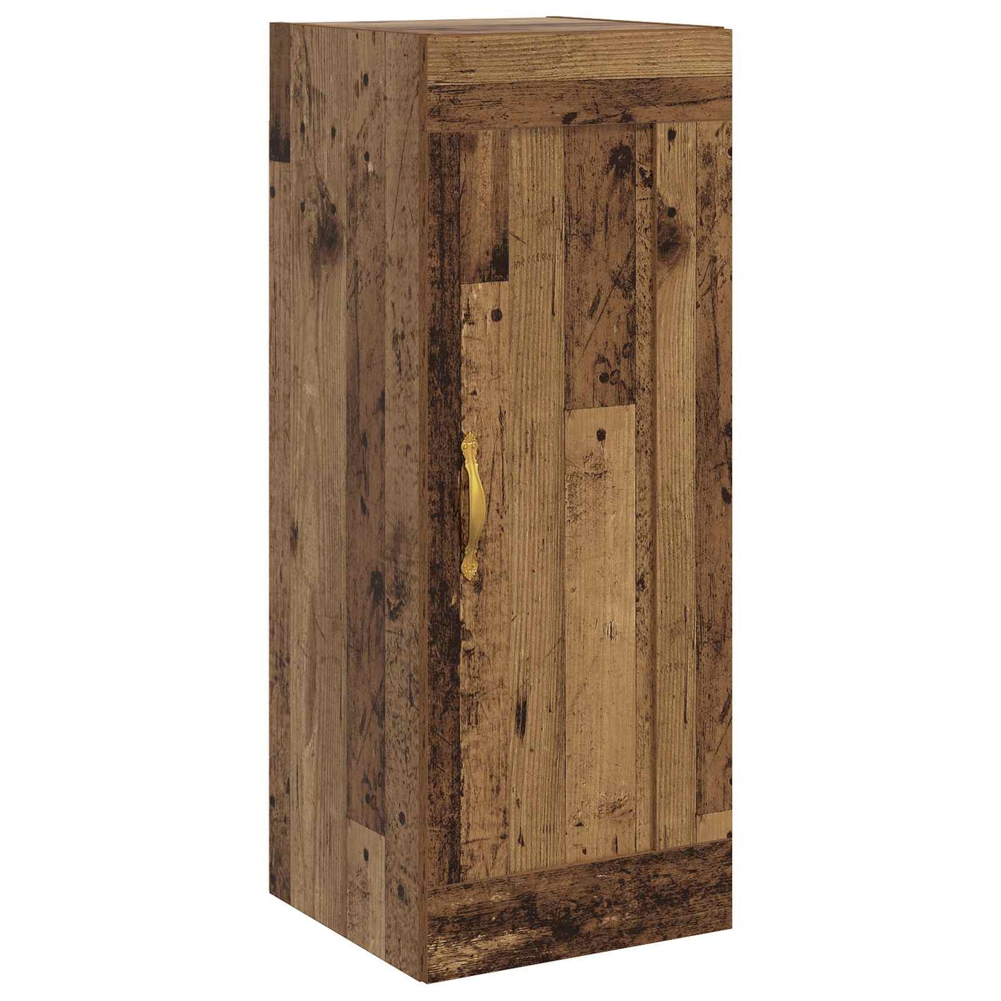 Wandkast Oud hout 34,5 x 34 x 90 cm Bewerkt hout is nu te koop bij PeponiXL, paradijselijk wonen!