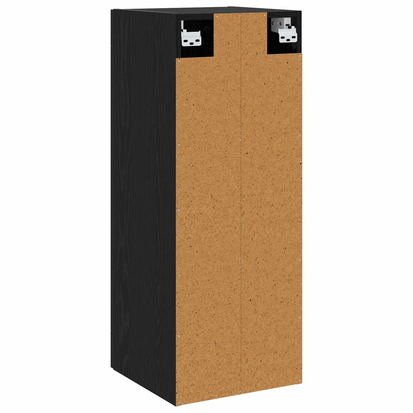 Wandkast Zwart eiken 34,5 x 34 x 90 cm Bewerkt hout is nu te koop bij PeponiXL, paradijselijk wonen!