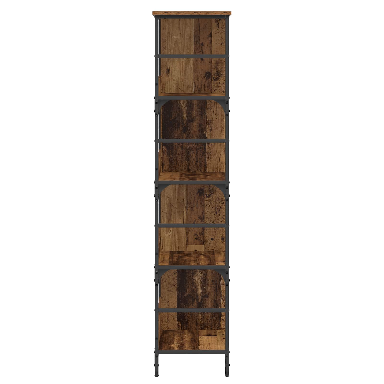 Boekenkast Oud hout 78,5 x 33 x 153 cm metaal PB is nu te koop bij PeponiXL, paradijselijk wonen!