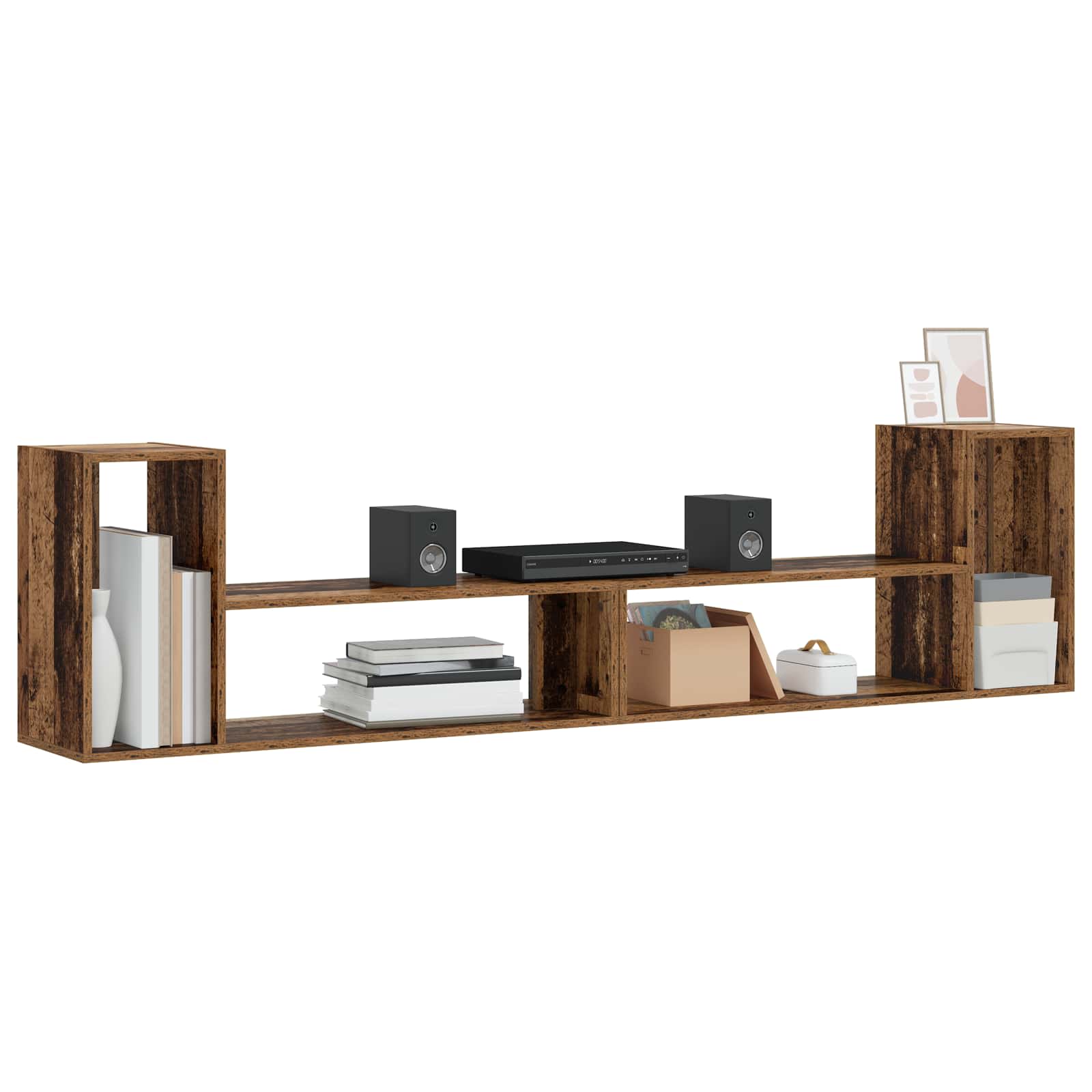 TV-kast 100 x 30 x 50 cm Oud hout Bewerkt hout is nu te koop bij PeponiXL, paradijselijk wonen!