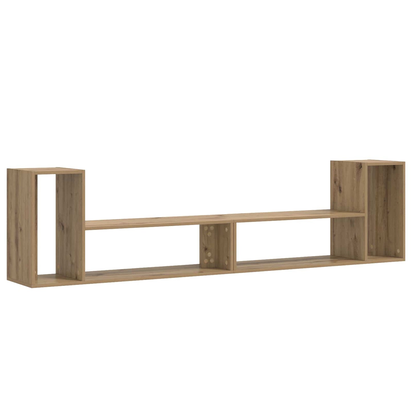 TV-kast 100 x 30 x 50 cm Artisanaal eiken Bewerkt hout is nu te koop bij PeponiXL, paradijselijk wonen!