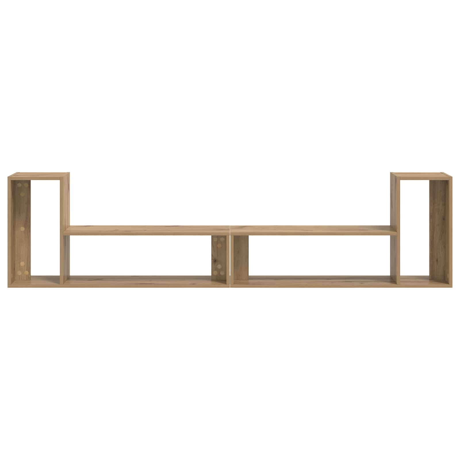 TV-kast 100 x 30 x 50 cm Artisanaal eiken Bewerkt hout is nu te koop bij PeponiXL, paradijselijk wonen!