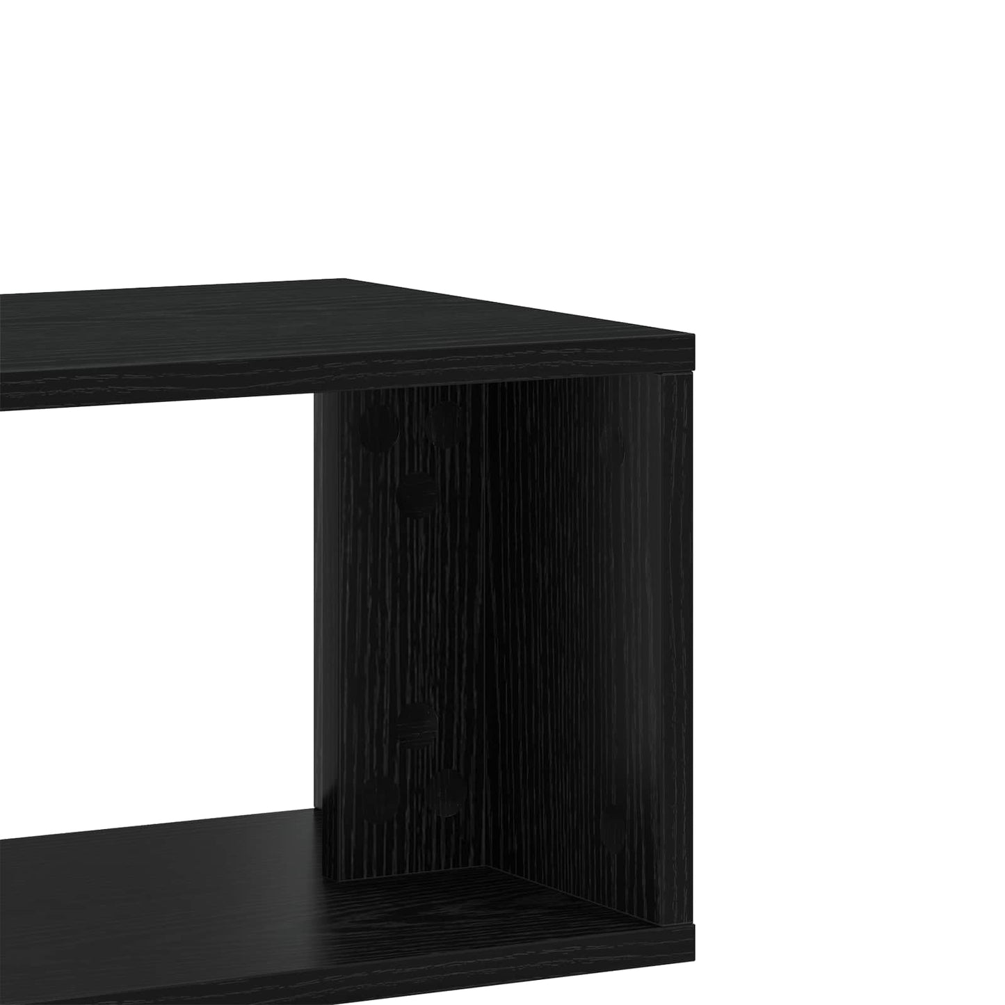 TV-kast 100 x 30 x 50 cm Zwart eiken Bewerkt hout is nu te koop bij PeponiXL, paradijselijk wonen!