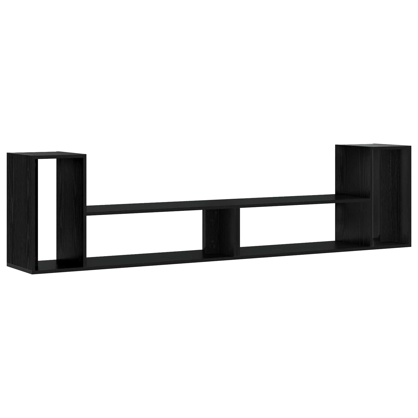 TV-kast 100 x 30 x 50 cm Zwart eiken Bewerkt hout is nu te koop bij PeponiXL, paradijselijk wonen!