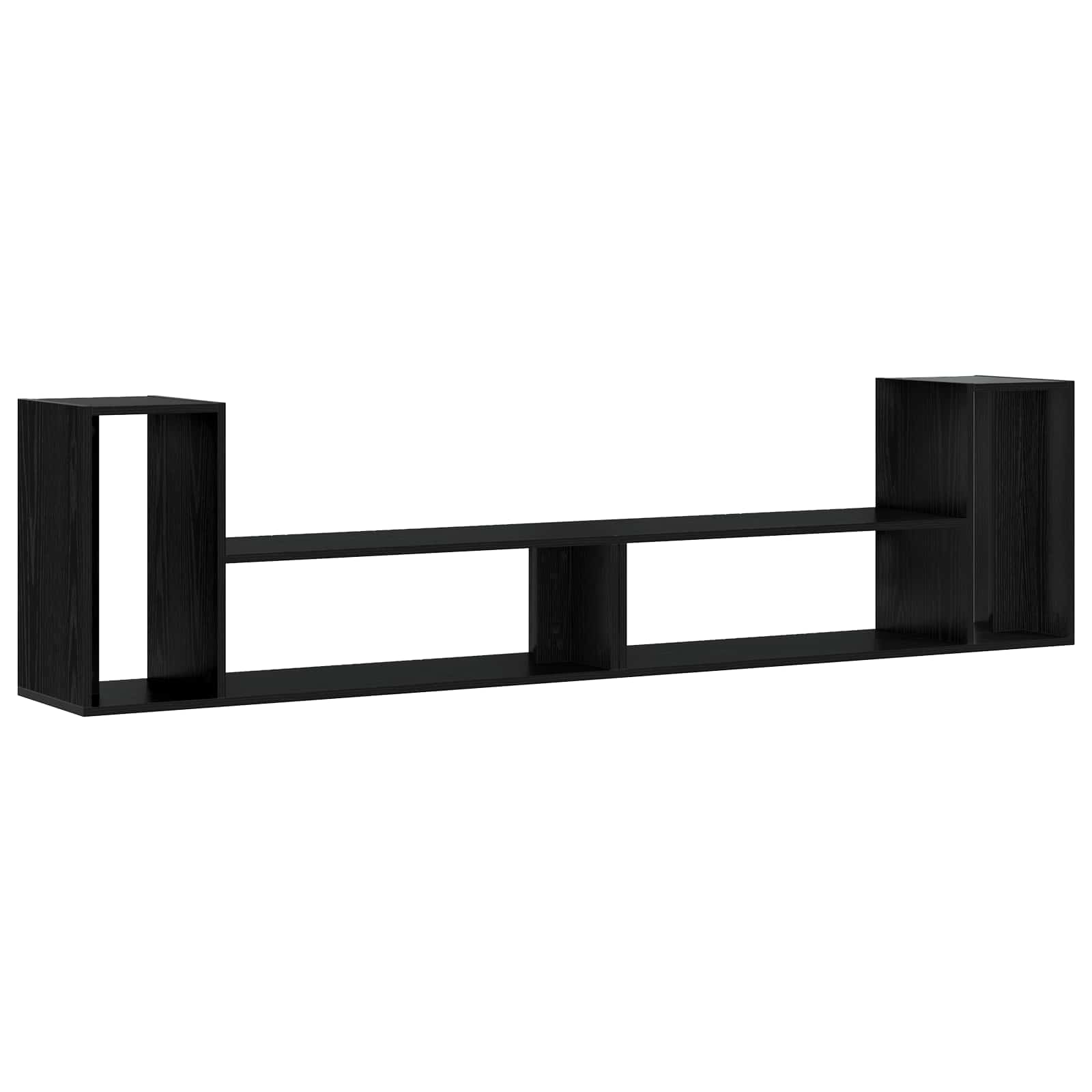 TV-kast 100 x 30 x 50 cm Zwart eiken Bewerkt hout is nu te koop bij PeponiXL, paradijselijk wonen!