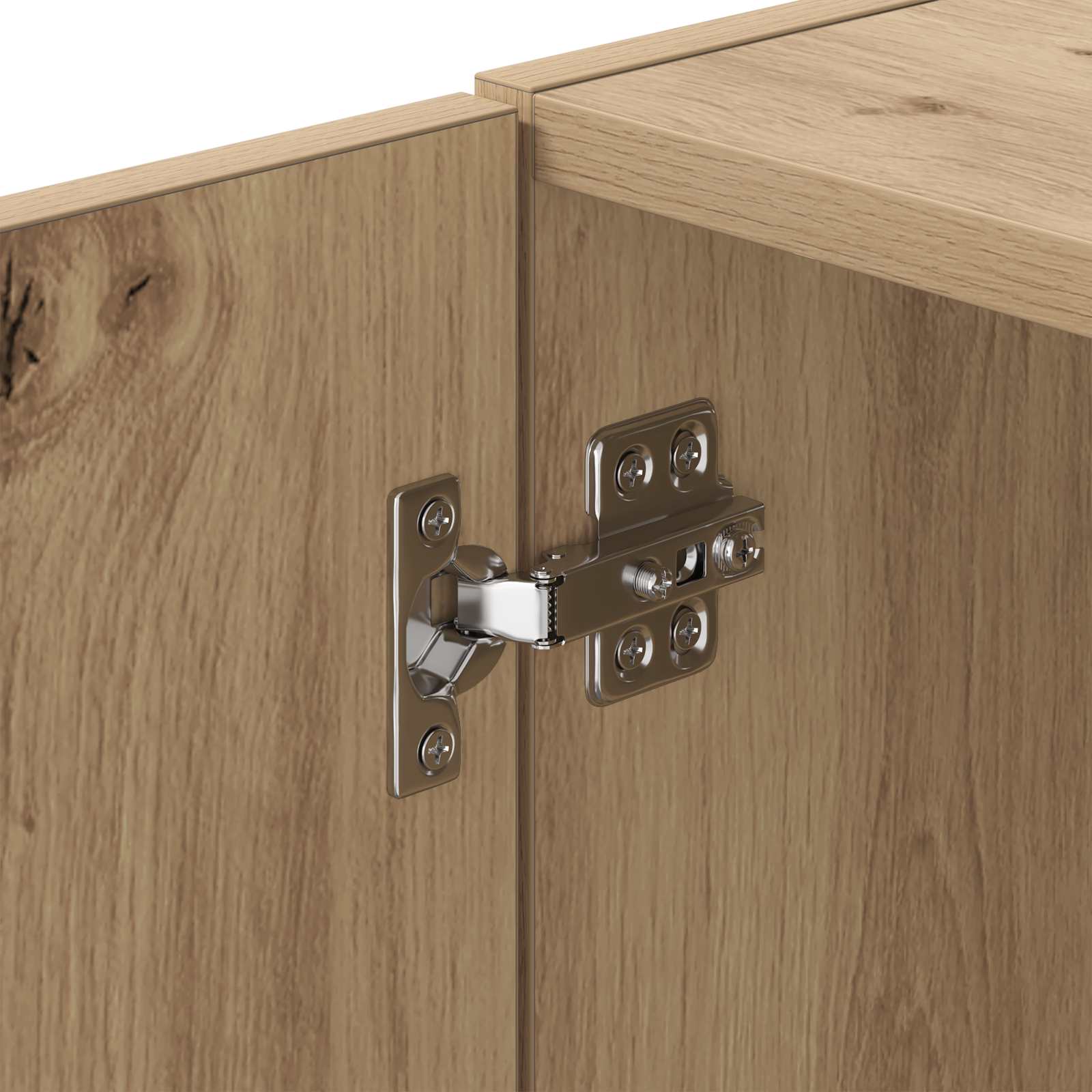 Wandkast Artisanaal eiken 45 x 42,5 x 40 cm Bewerkt hout is nu te koop bij PeponiXL, paradijselijk wonen!