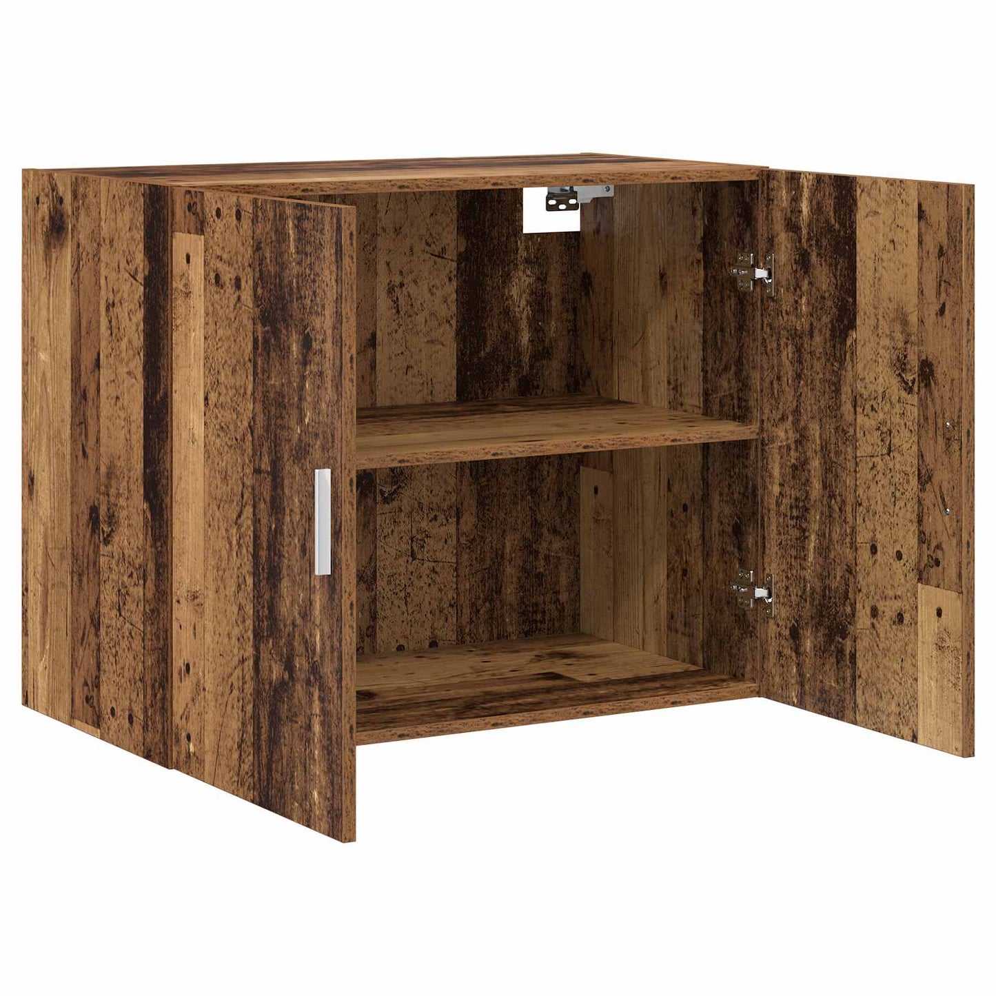 Wandkast Oud hout 80 x 42,5 x 64 cm Bewerkt hout is nu te koop bij PeponiXL, paradijselijk wonen!