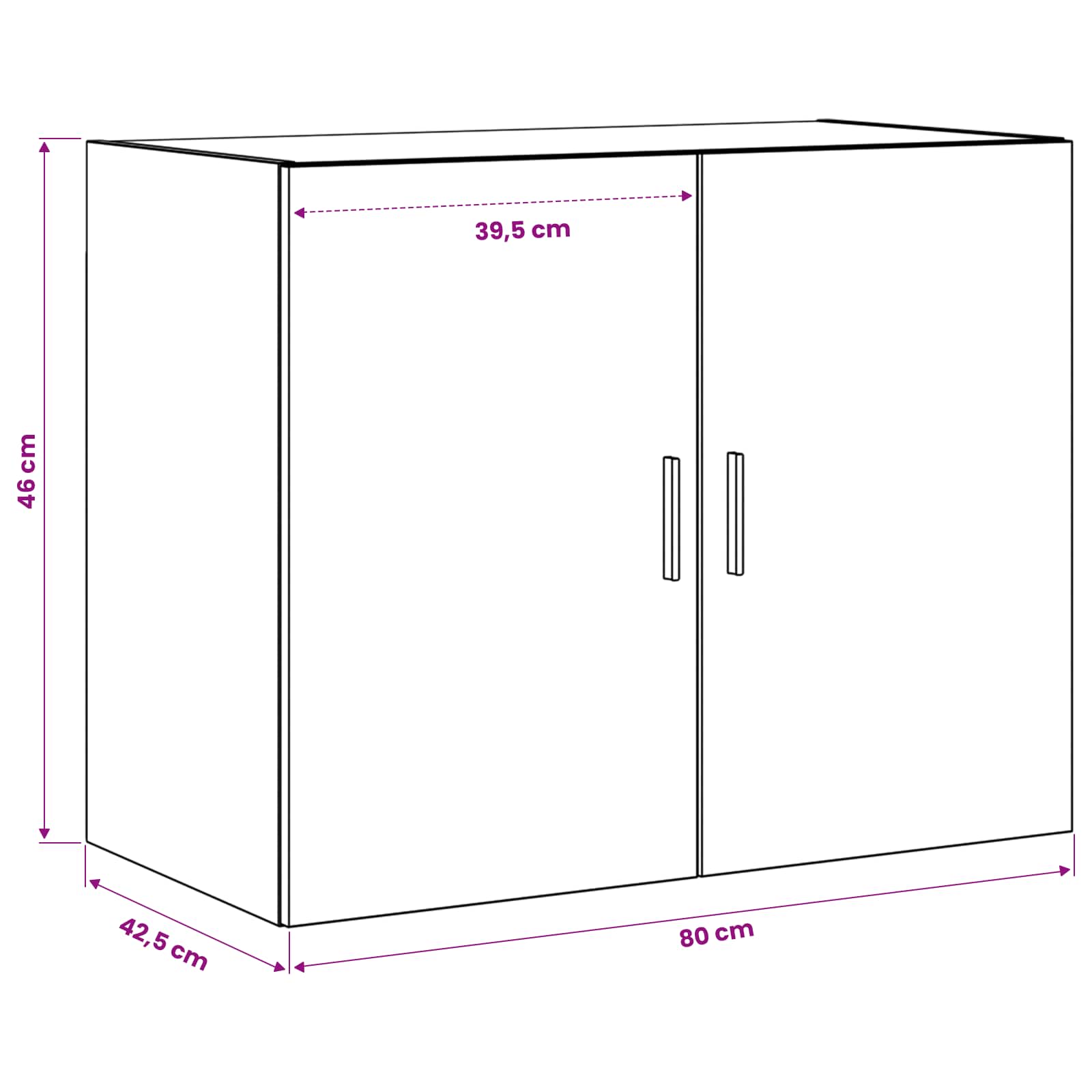 Wandkast Oud hout 80 x 42,5 x 64 cm Bewerkt hout is nu te koop bij PeponiXL, paradijselijk wonen!