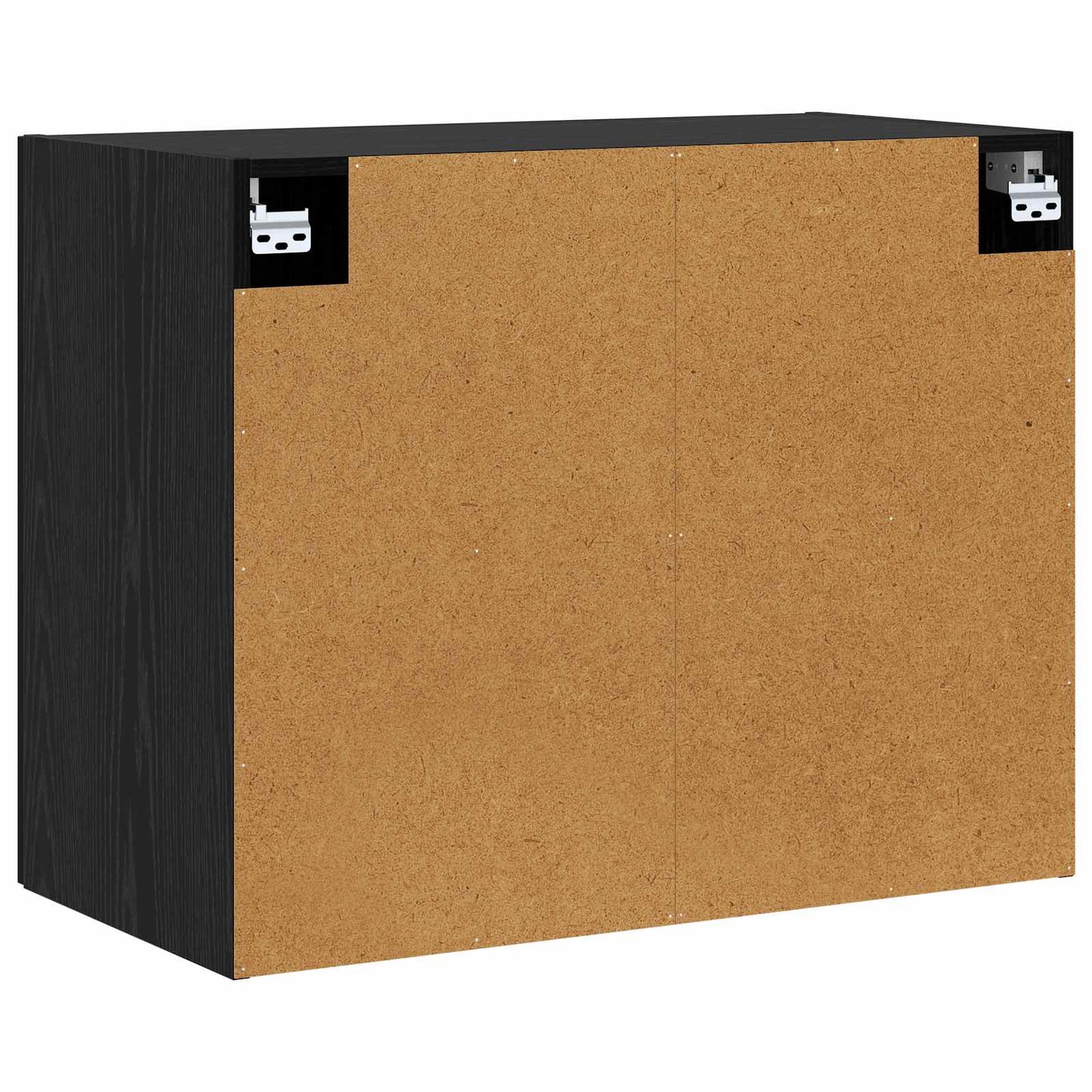 Wandkast Zwart eiken 80 x 42,5 x 64 cm Bewerkt hout is nu te koop bij PeponiXL, paradijselijk wonen!