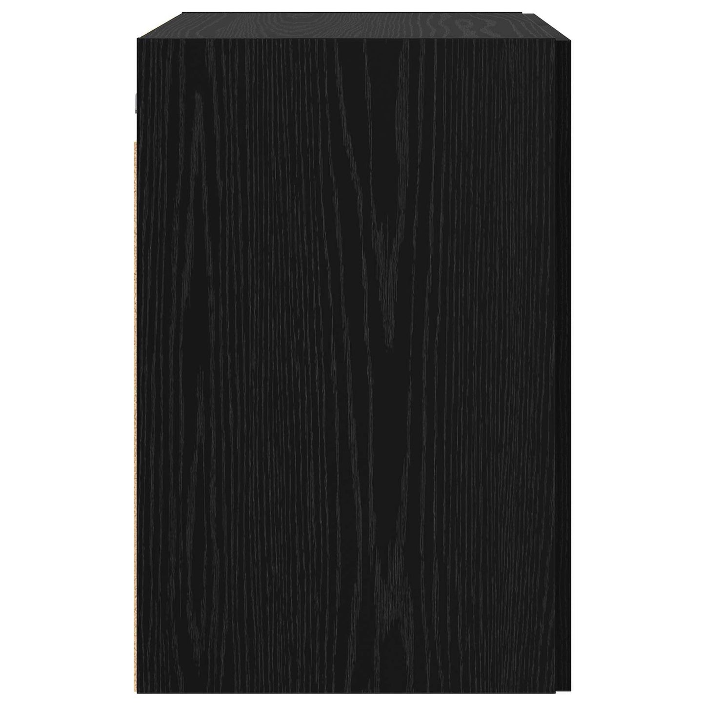 Wandkast Zwart eiken 80 x 42,5 x 64 cm Bewerkt hout is nu te koop bij PeponiXL, paradijselijk wonen!