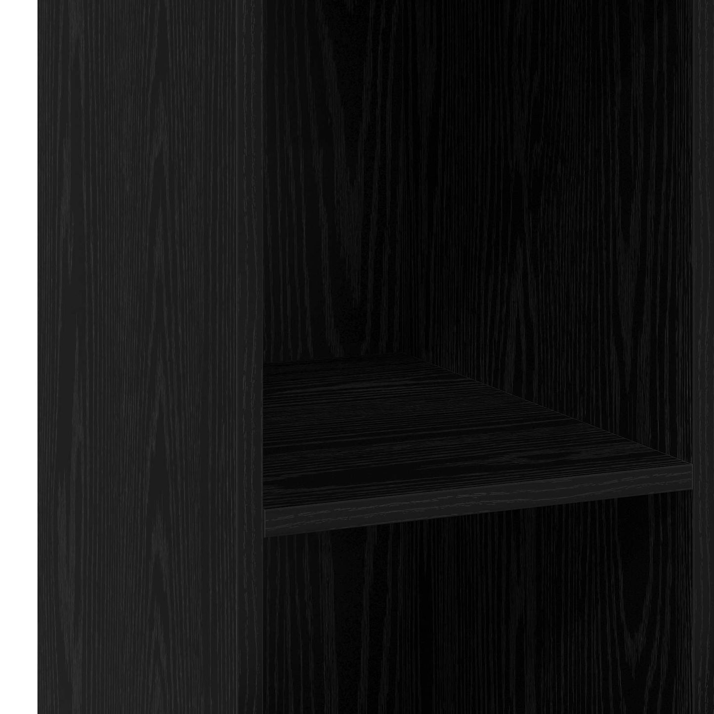 Dressoir Zwart eiken 30 x 41 x 93 cm Bewerkt hout is nu te koop bij PeponiXL, paradijselijk wonen!