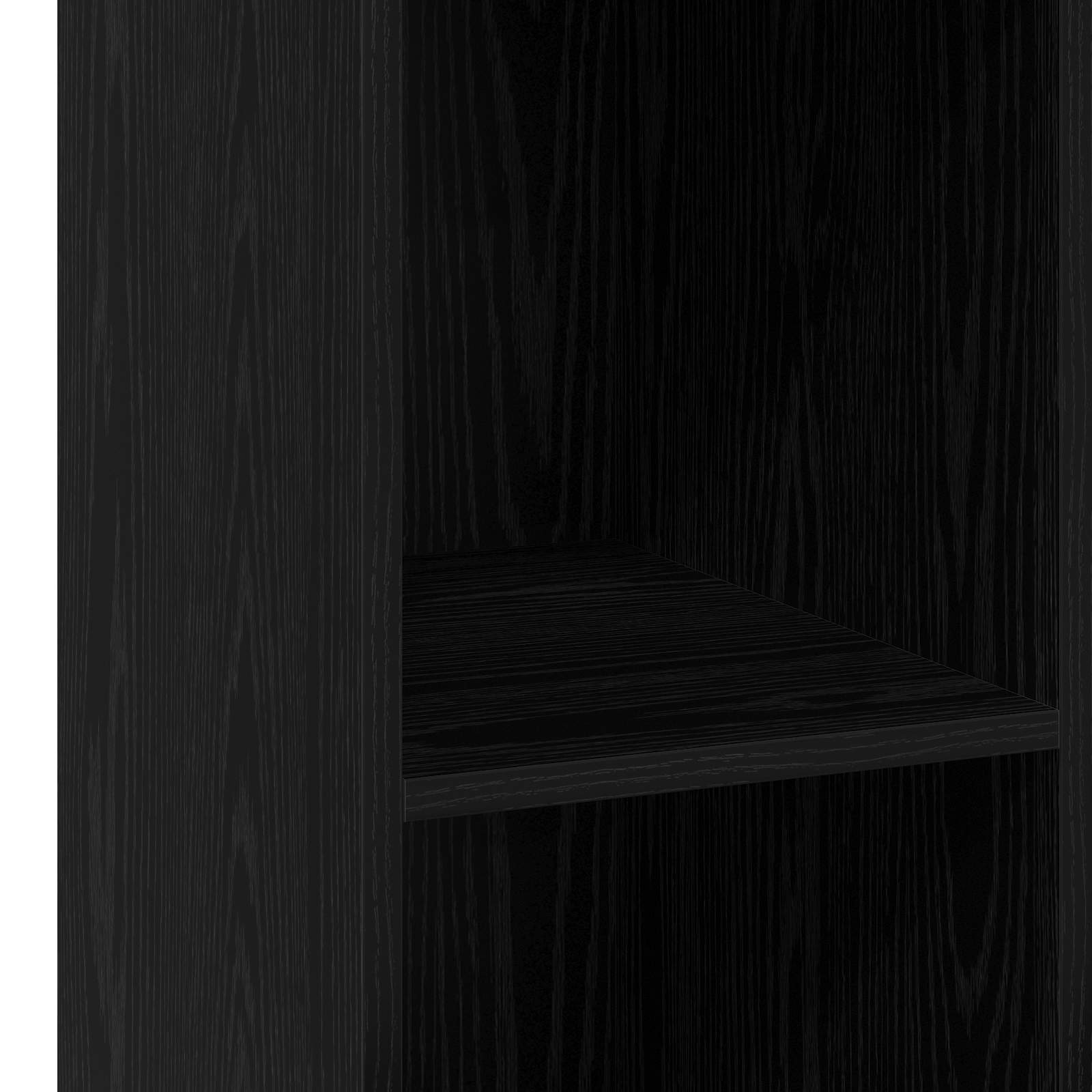 Dressoir Zwart eiken 30 x 41 x 93 cm Bewerkt hout is nu te koop bij PeponiXL, paradijselijk wonen!