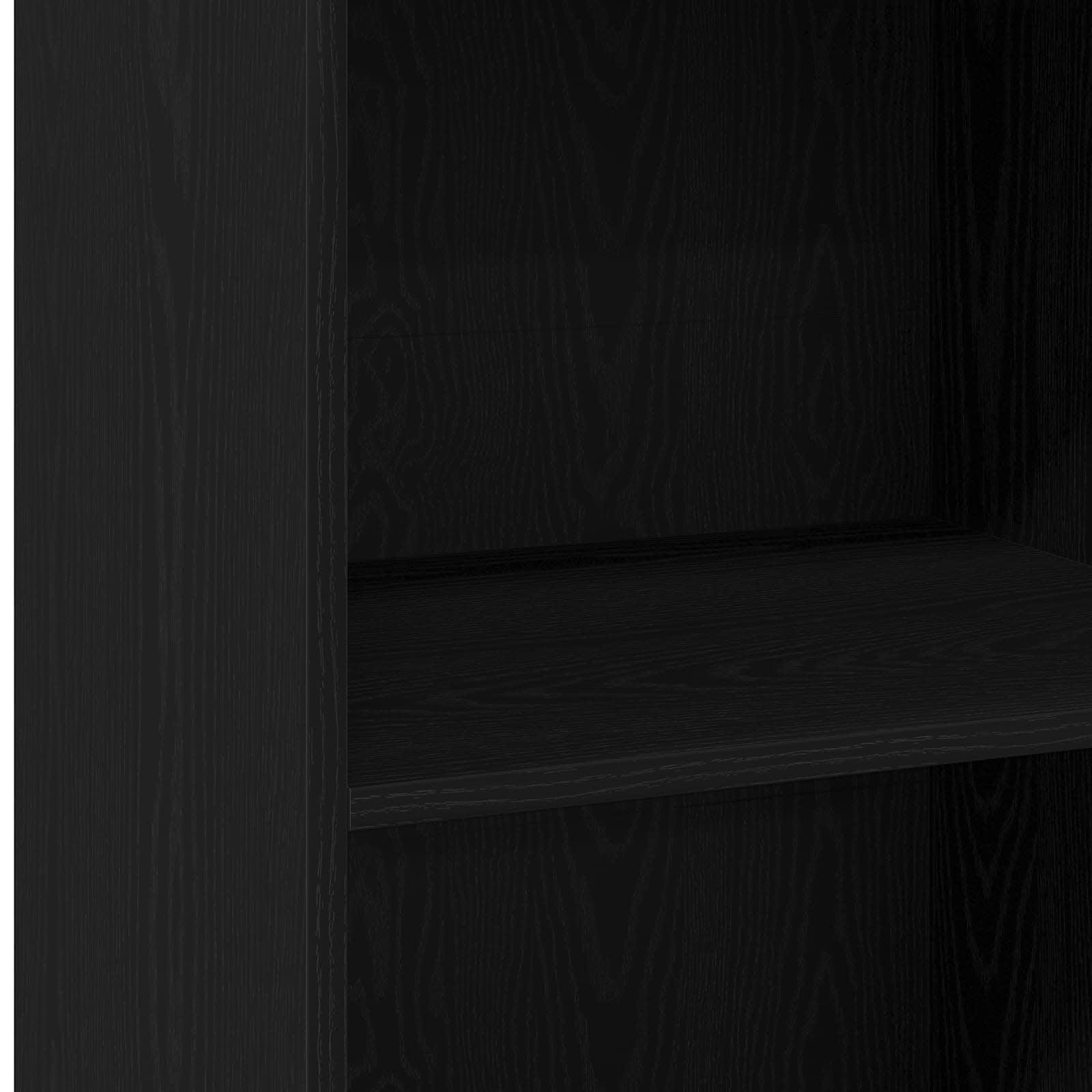 Dressoir Zwart eiken 40 x 41 x 93 cm Bewerkt hout is nu te koop bij PeponiXL, paradijselijk wonen!