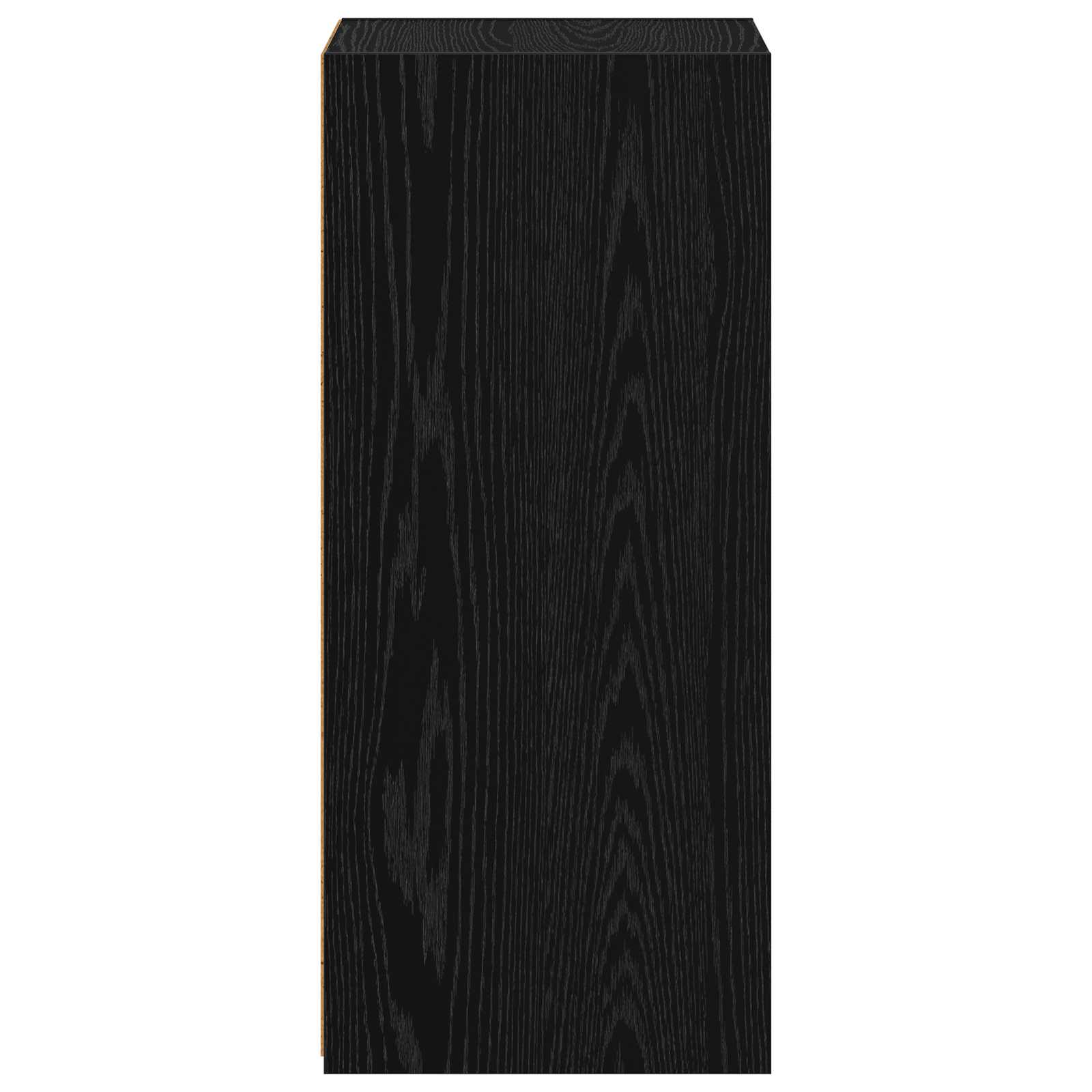 Dressoir Zwart eiken 50 x 41 x 93 cm Bewerkt hout is nu te koop bij PeponiXL, paradijselijk wonen!