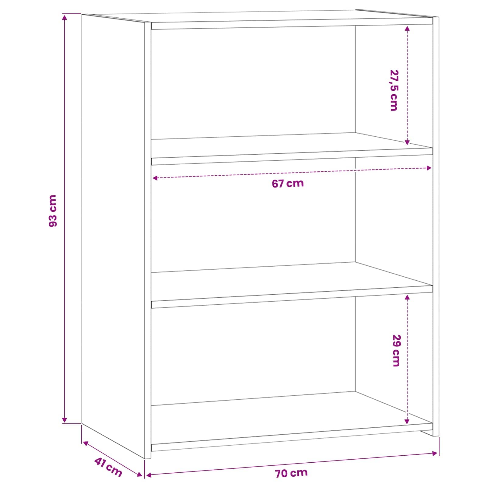 Dressoir Artisanaal eiken 70 x 41 x 93 cm Bewerkt hout is nu te koop bij PeponiXL, paradijselijk wonen!