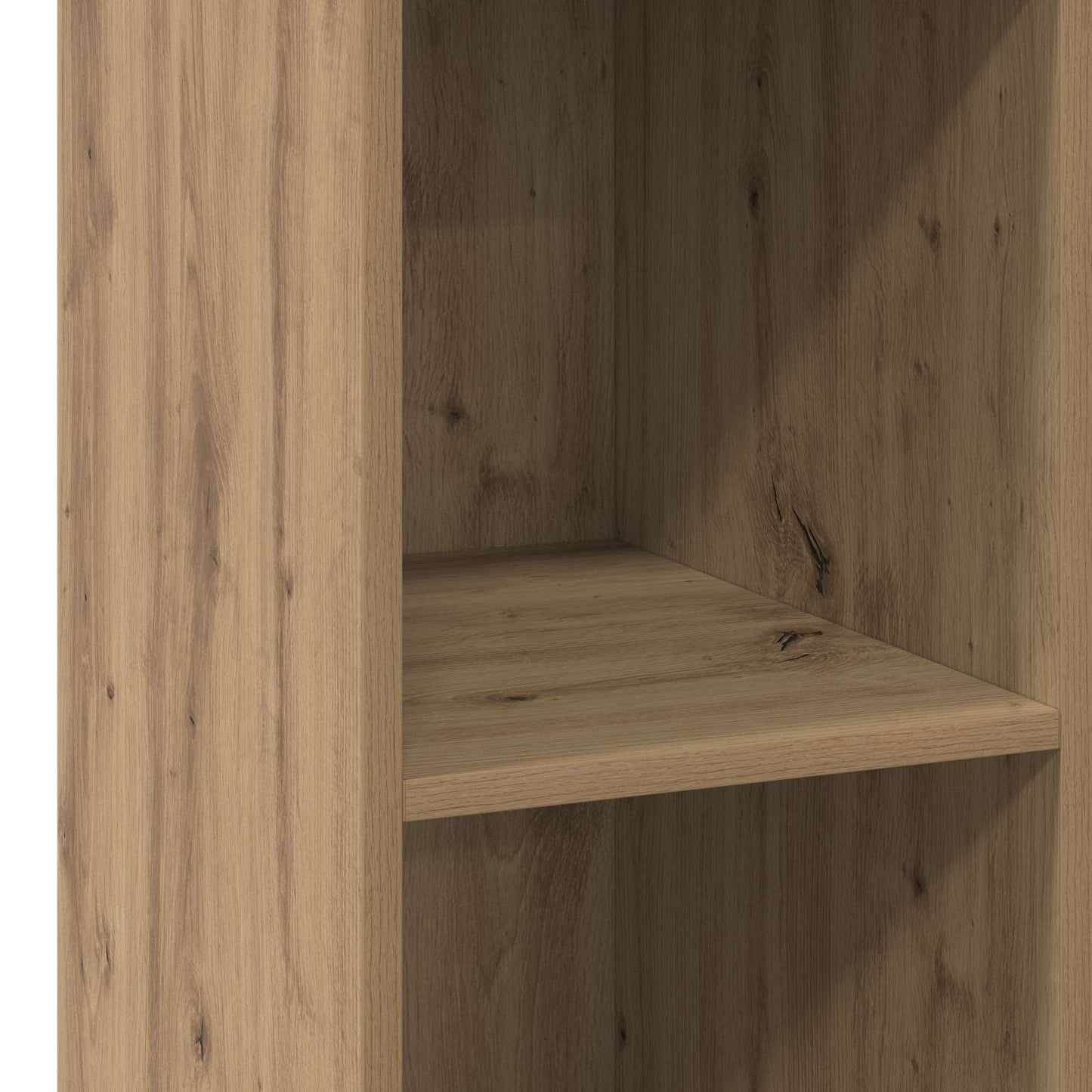 Hoge kast Artisanaal eiken 30 x 41 x 124 cm Bewerkt hout is nu te koop bij PeponiXL, paradijselijk wonen!