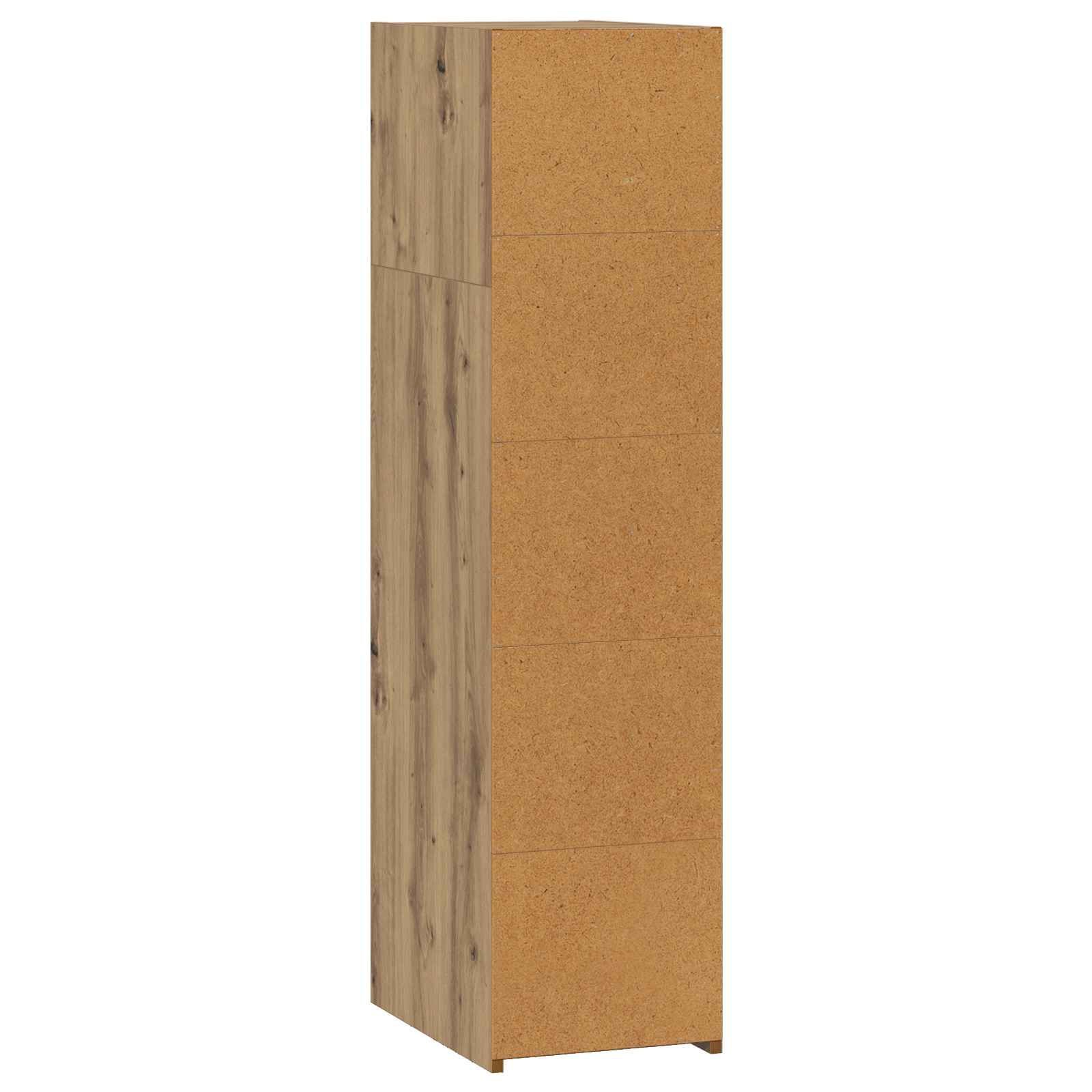 Hoge kast Artisanaal eiken 30 x 41 x 124 cm Bewerkt hout is nu te koop bij PeponiXL, paradijselijk wonen!