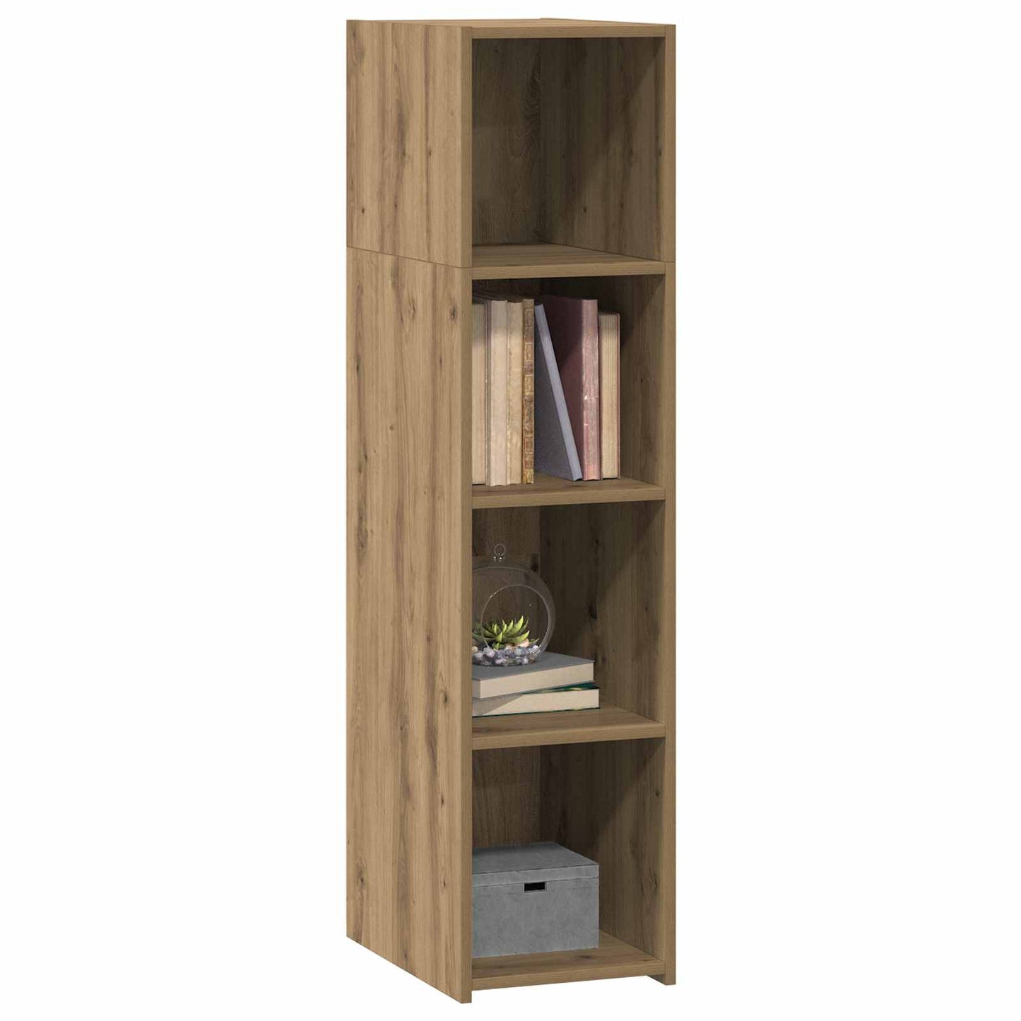 Hoge kast Artisanaal eiken 30 x 41 x 124 cm Bewerkt hout is nu te koop bij PeponiXL, paradijselijk wonen!
