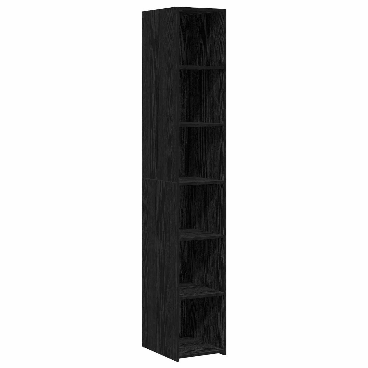 Hoge kast Zwart eiken 30 x 41 x 185 cm Bewerkt hout is nu te koop bij PeponiXL, paradijselijk wonen!