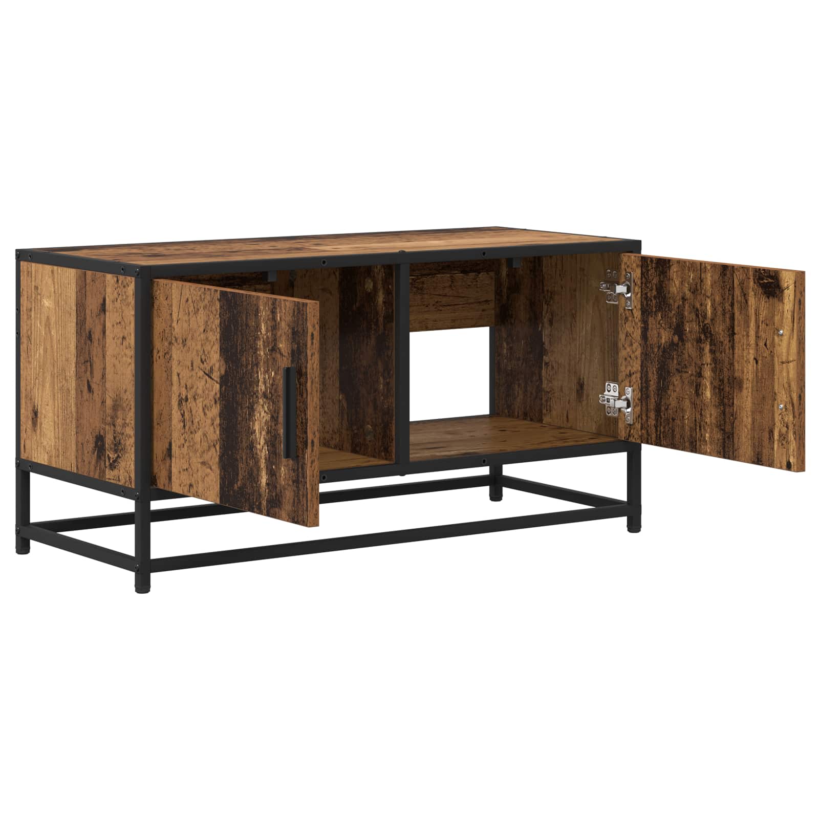 TV-kast 80 x 34,5 x 40 cm Oud hout Bewerkt hout is nu te koop bij PeponiXL, paradijselijk wonen!