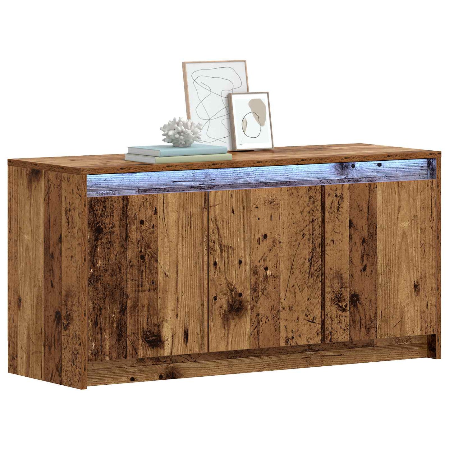 TV-kast 100 x 34 x 50 cm Oud hout Bewerkt hout is nu te koop bij PeponiXL, paradijselijk wonen!