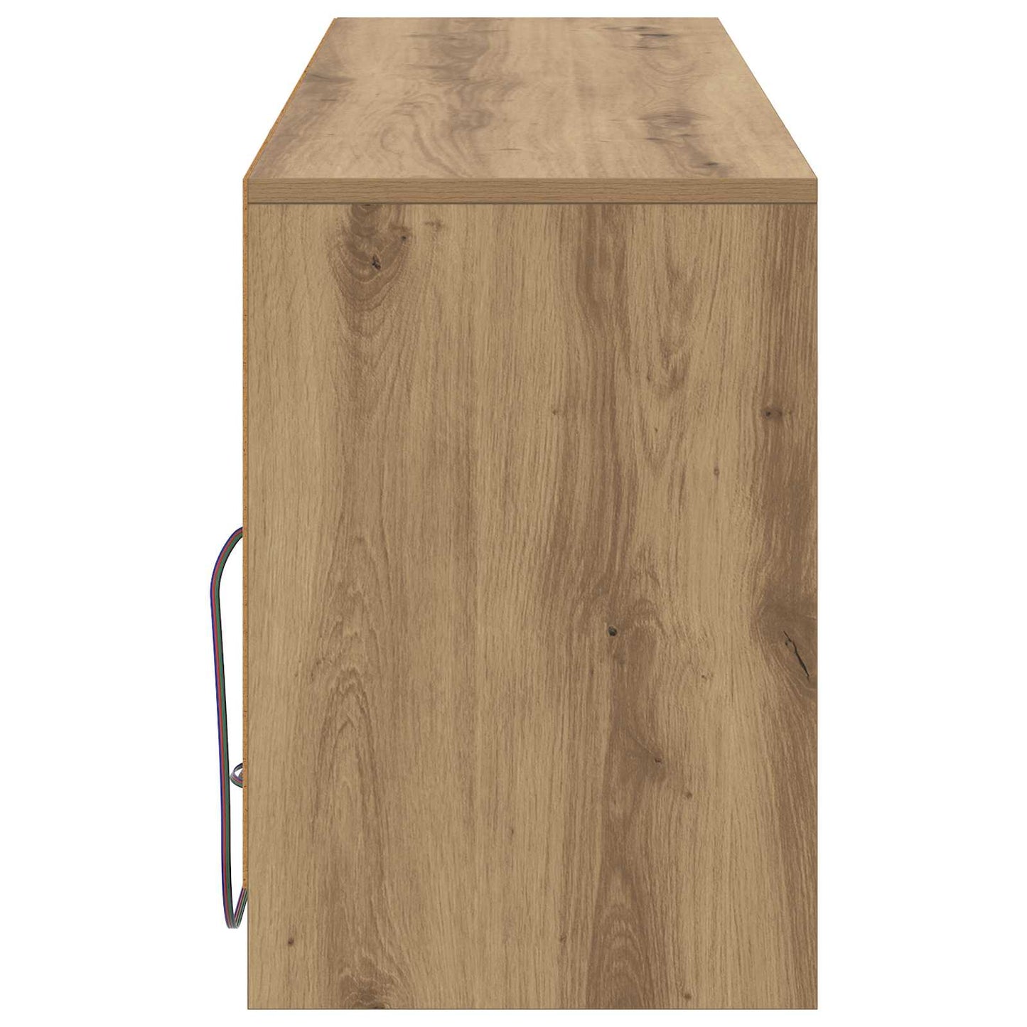 TV-kast 100 x 34 x 50 cm Artisanaal eiken Bewerkt hout is nu te koop bij PeponiXL, paradijselijk wonen!