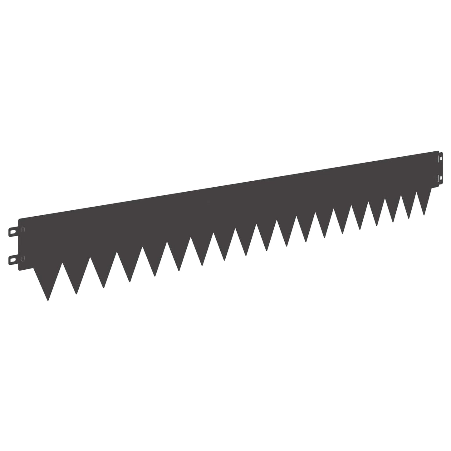 Tuinrand 10 pcs Lengte Hoogte 103 x 15 cm Staal Zwart