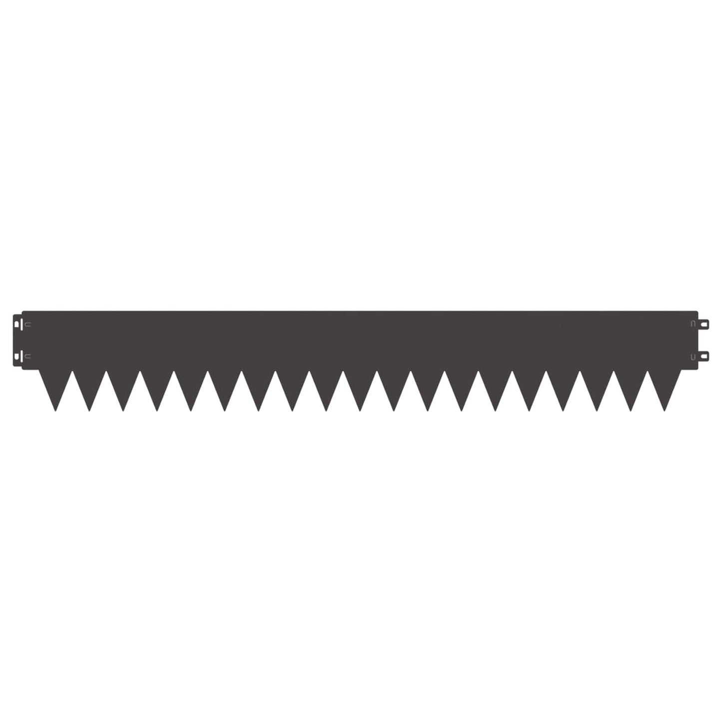Tuinrand 10 pcs Lengte Hoogte 103 x 15 cm Staal Zwart