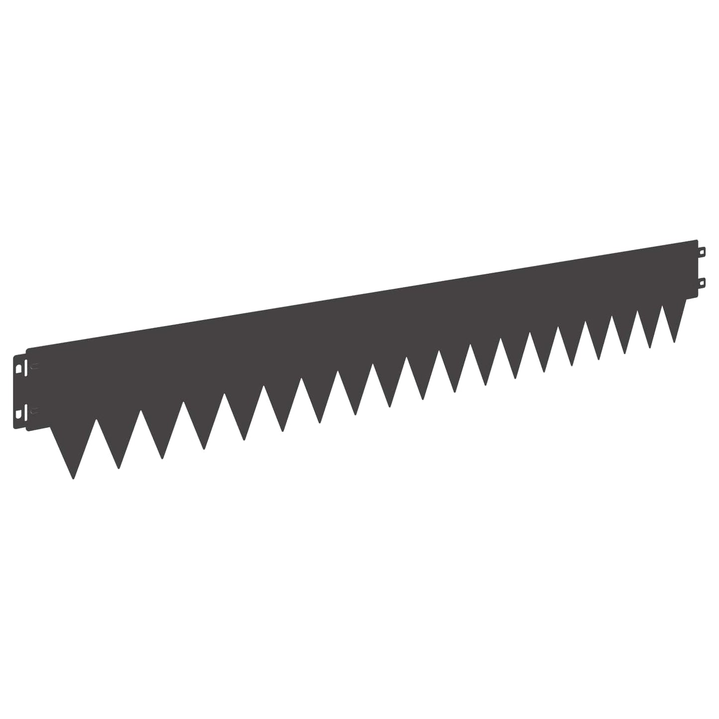 Tuinrand 50 pcs 103 x 15 cm metaal Zwart