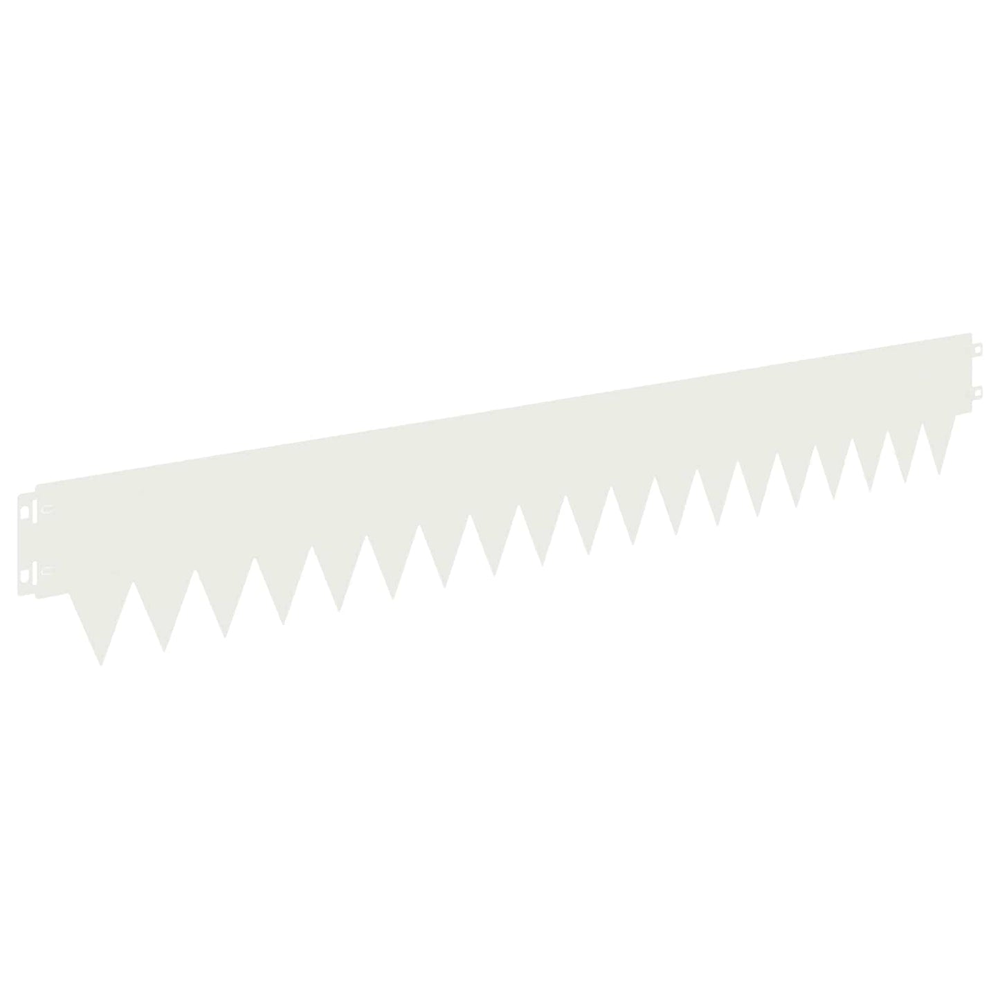 Tuinrand 20 pcs 103 x 15 cm metaal Wit