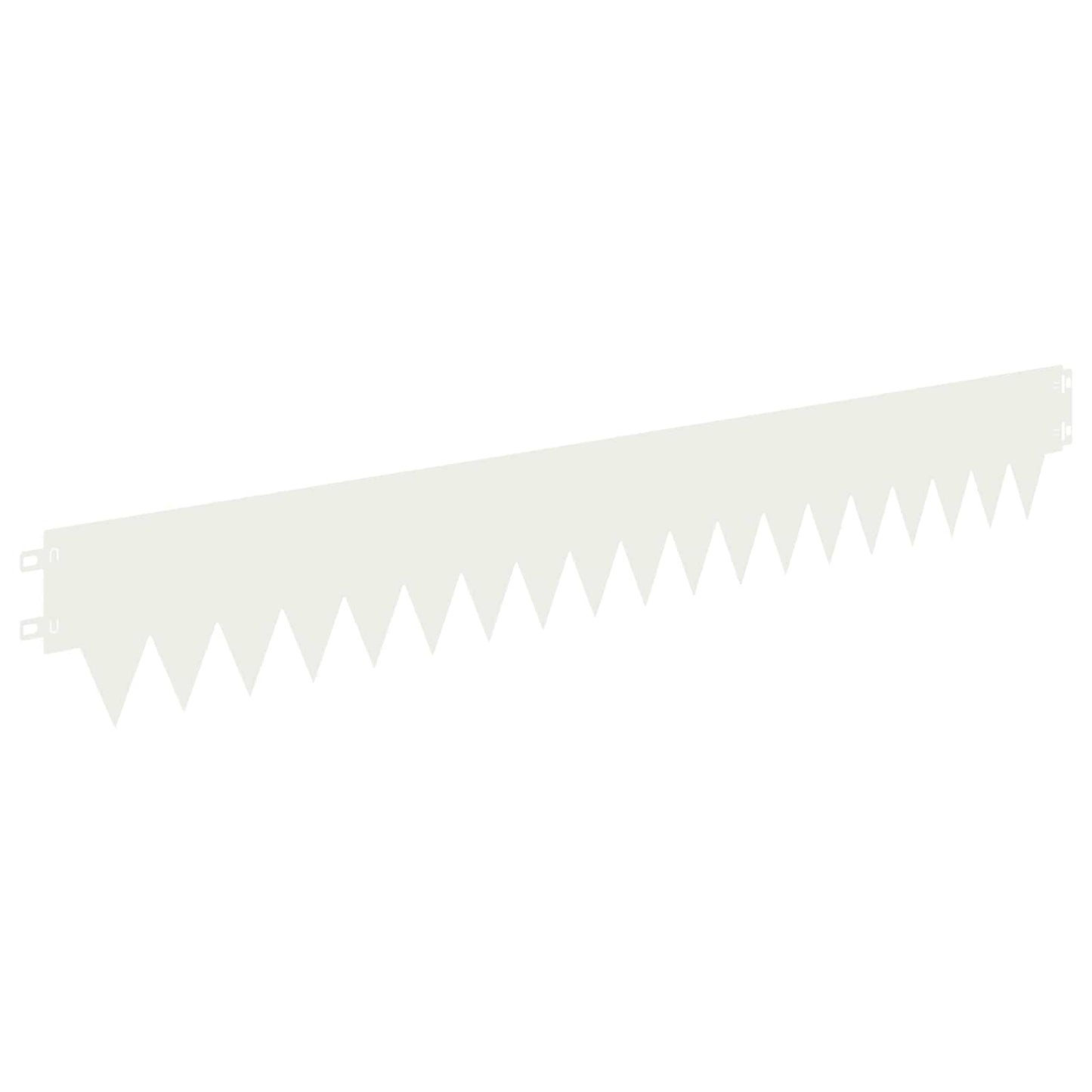 Tuinrand 50 pcs 103 x 15 cm metaal Wit