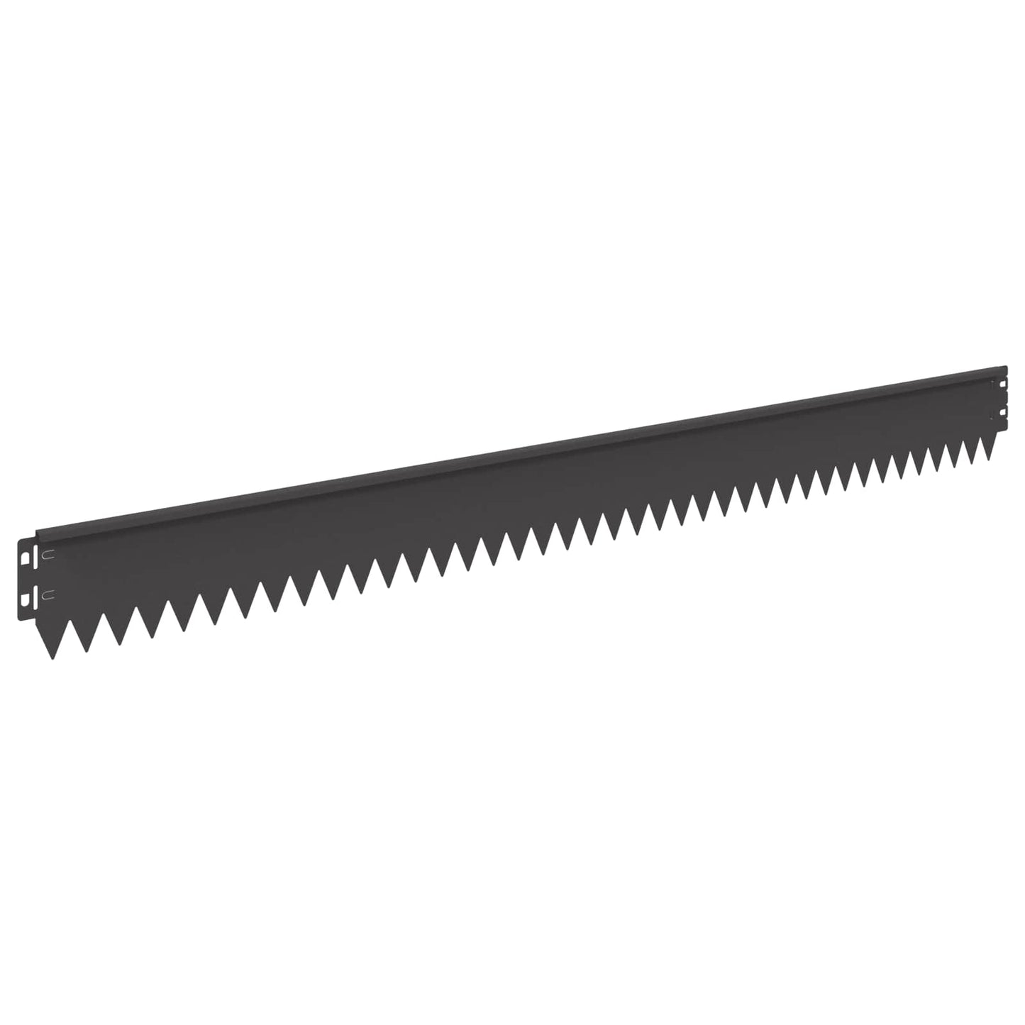 Gazonrand 20 pcs 103 x 10 cm Staal Zwart