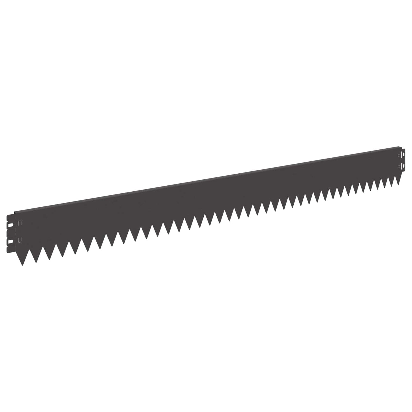 Gazonrand 30 pcs 103 x 10 cm Staal Zwart