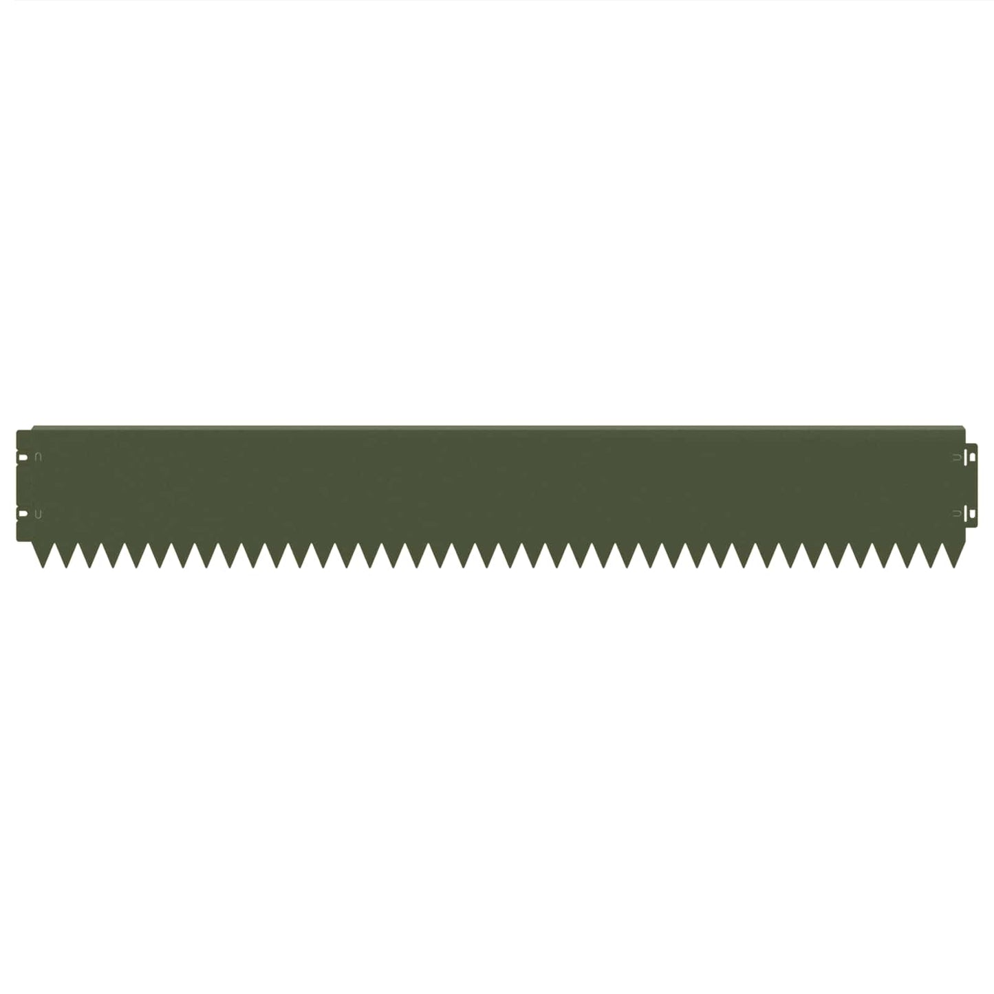 Gazonrand 20 pcs 103 x 15 cm Staal Olijfgroen