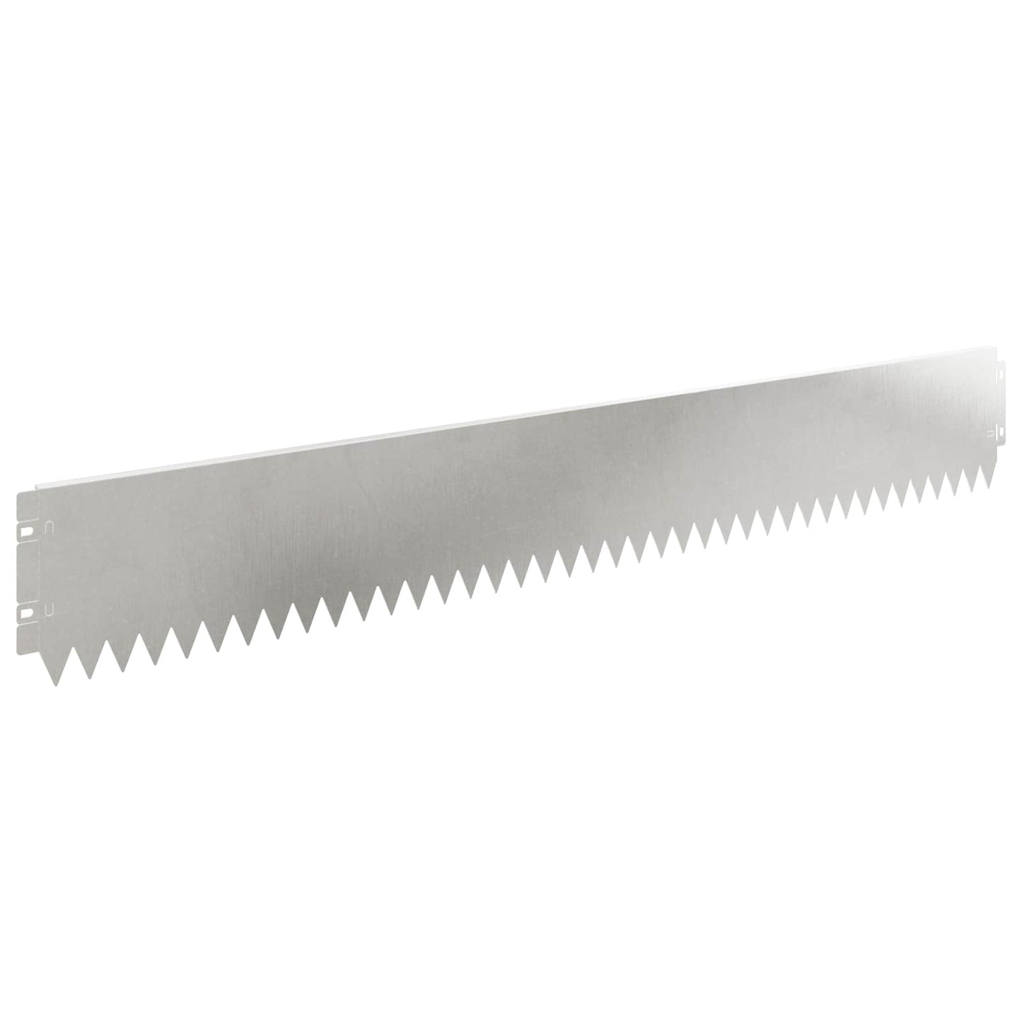 Gazonrand 30 pcs 103 x 15 cm Staal Zilverkleurig