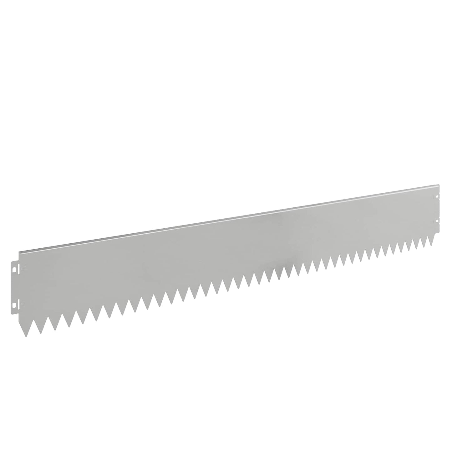 Gazonrand 10 pcs 103 x 15 cm Staal Zilverkleurig