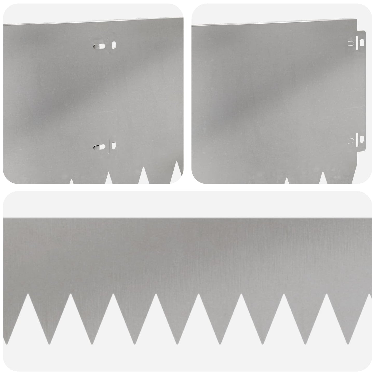 Gazonrand 20 pcs 103 x 25 cm Staal Zilverkleurig